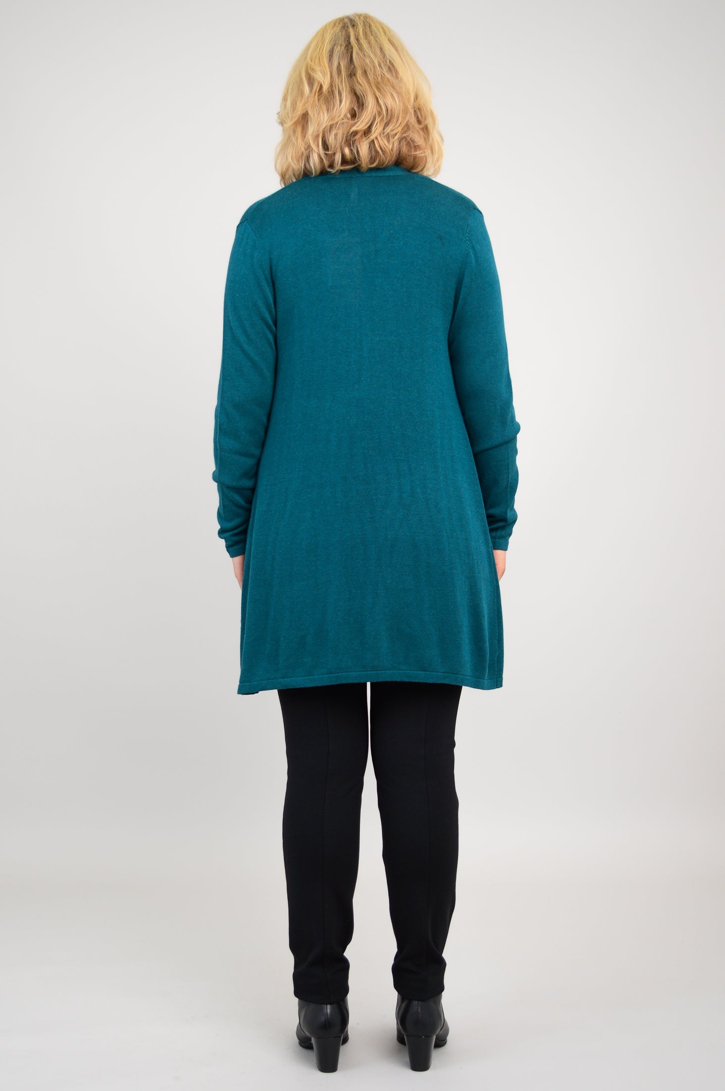 Justine Sweater for Women - Soft Teal Bamboo Cotton Blend Pullover | Cozy Casual Wear for Fall & Winter | Perfect for Office, Travel & Weekend Outings