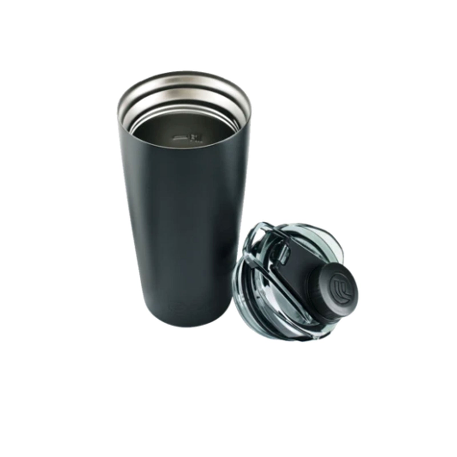 FlasKap Volst 22 oz Insulated Stainless Steel Tumbler with Lid - Black - Keeps Drinks Hot/Cold for Hours - Perfect for Office, Gym, Travel & Outdoor Activities