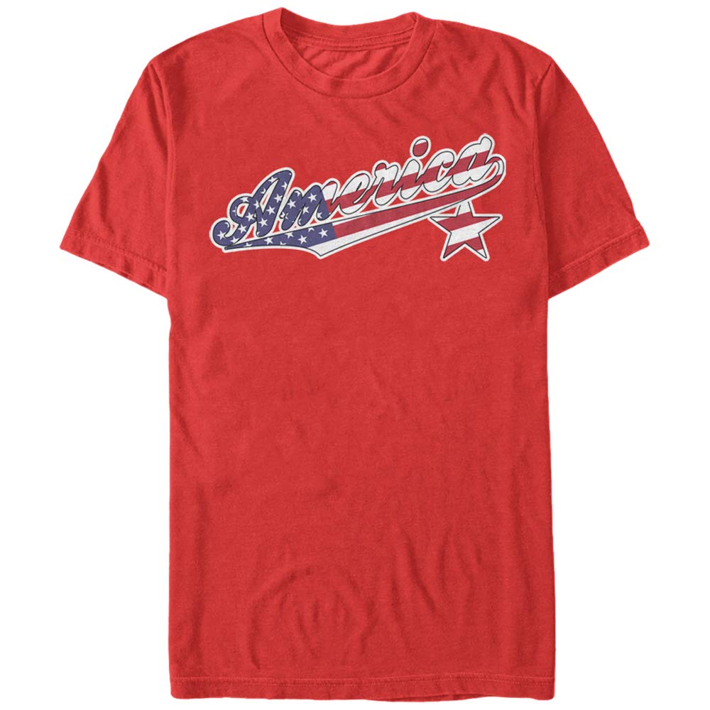 Men's Lost Gods Patriotic Fourth of July American Flag Star Graphic T-Shirt - Perfect for Independence Day Celebrations, BBQ Parties & Summer Outfits