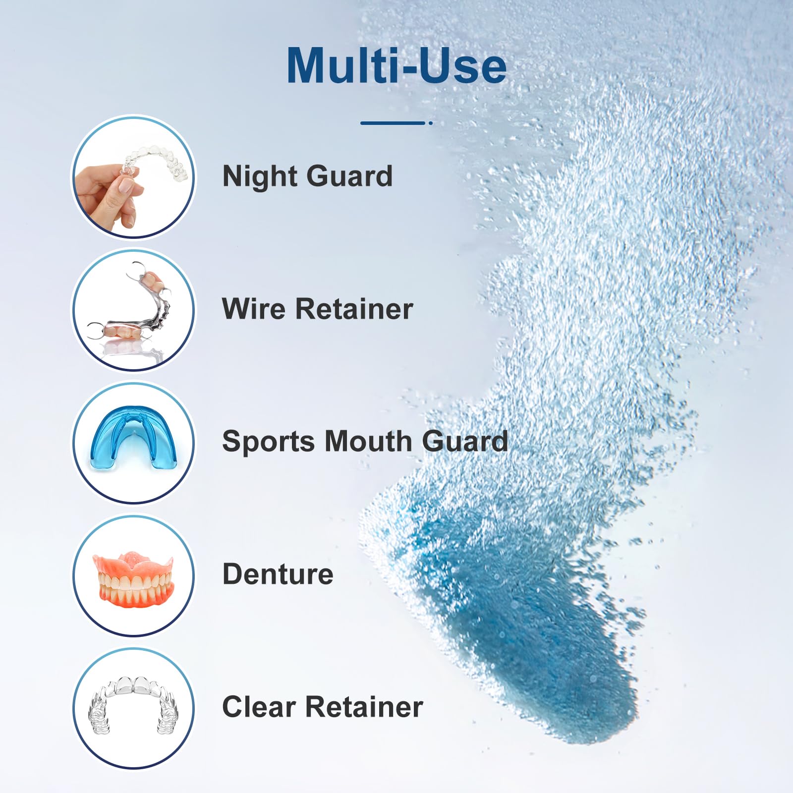 **Invisalign & Retainer Cleaner Tablets - 30 Count | Remove Stains, Odors & Plaque | Safe for Aligners, Night Guards & Dentures | Freshen & Whiten Dental Appliances | Perfect for Travel & Daily Use**