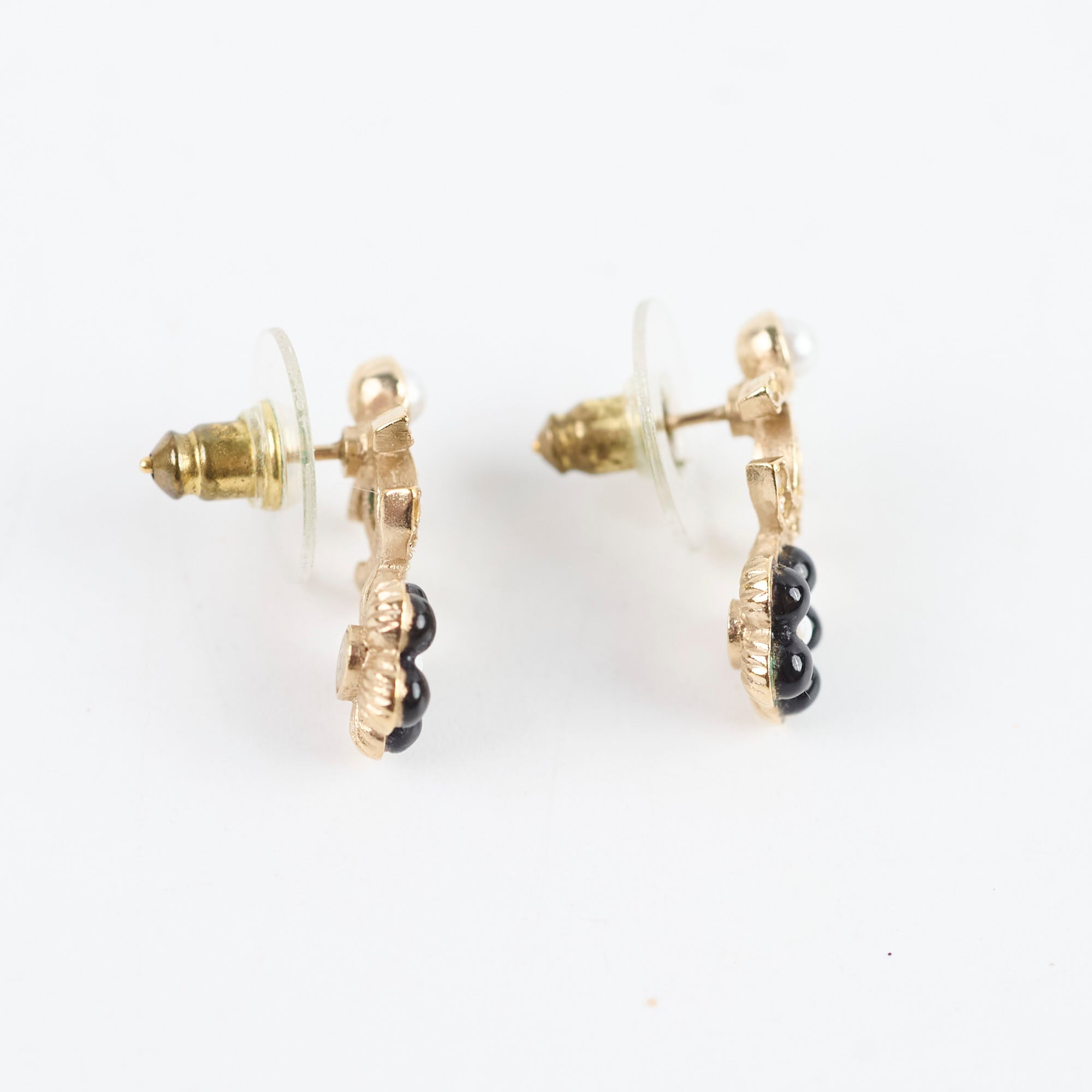 Chanel CC Flower Earrings - Fashion Jewelry for Women | Elegant Costume Earrings for Parties, Weddings & Special Occasions