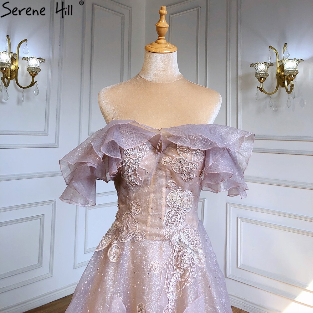 Serene Hill Pink A-Line Sexy Evening Dress with Beaded Sweetheart Neckline for Women - Wedding, Prom, Party Gown LA71405 | Elegant Formal Wear for Special Occasions