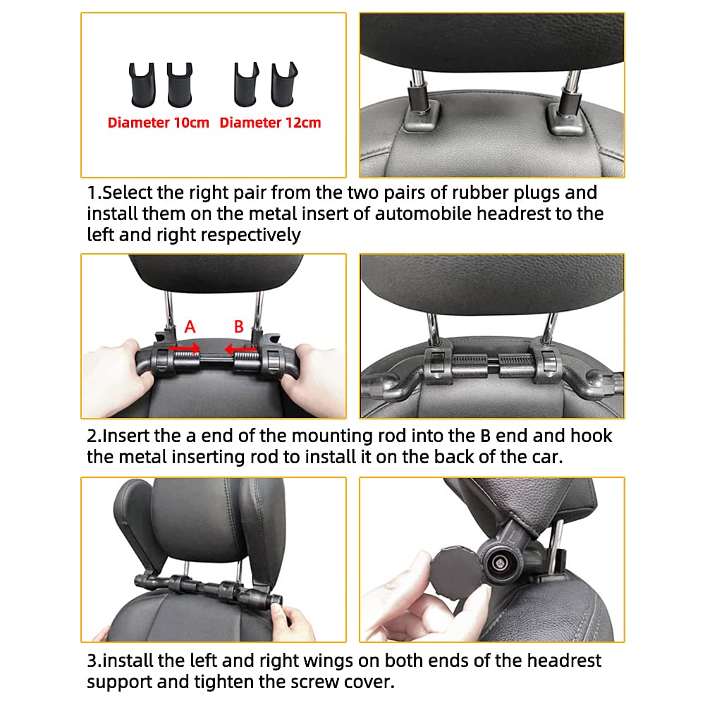 Comfortable Car Headrest Pillow - Neck Support Cushion for Adults & Kids - Reduce Fatigue on Long Road Trips - Perfect for Travel, Commuting & Road Trips