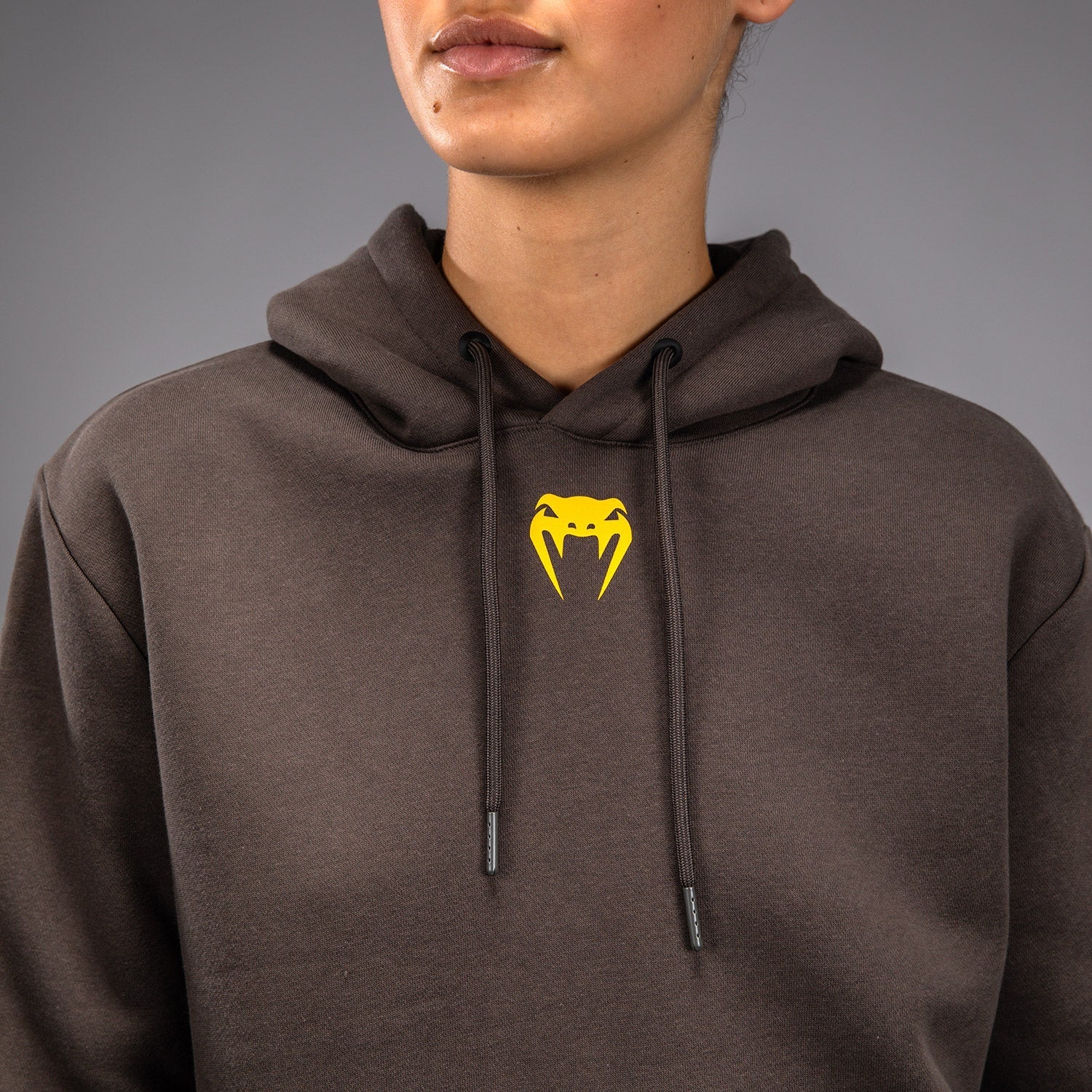 Venum UFC Fusion Fight Week Women's Pullover Hoodie - Solid Earthen Brown | MMA Training, Gym Workout & Casual Streetwear