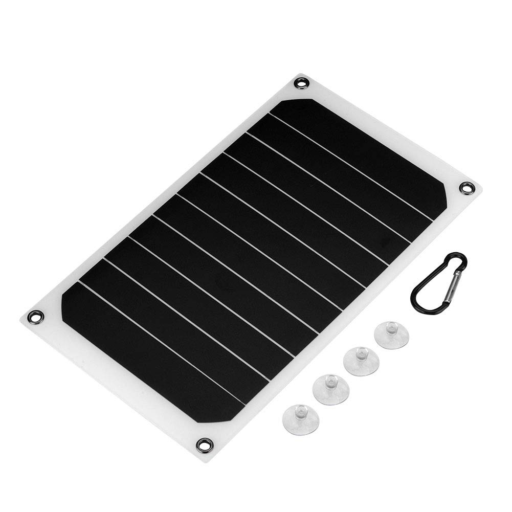 ANGGREK 10W Solar Power Bank - Portable Solar Charger with IP64 Waterproof, 5V USB Output for Outdoor Camping, Hiking & Emergency Power Backup