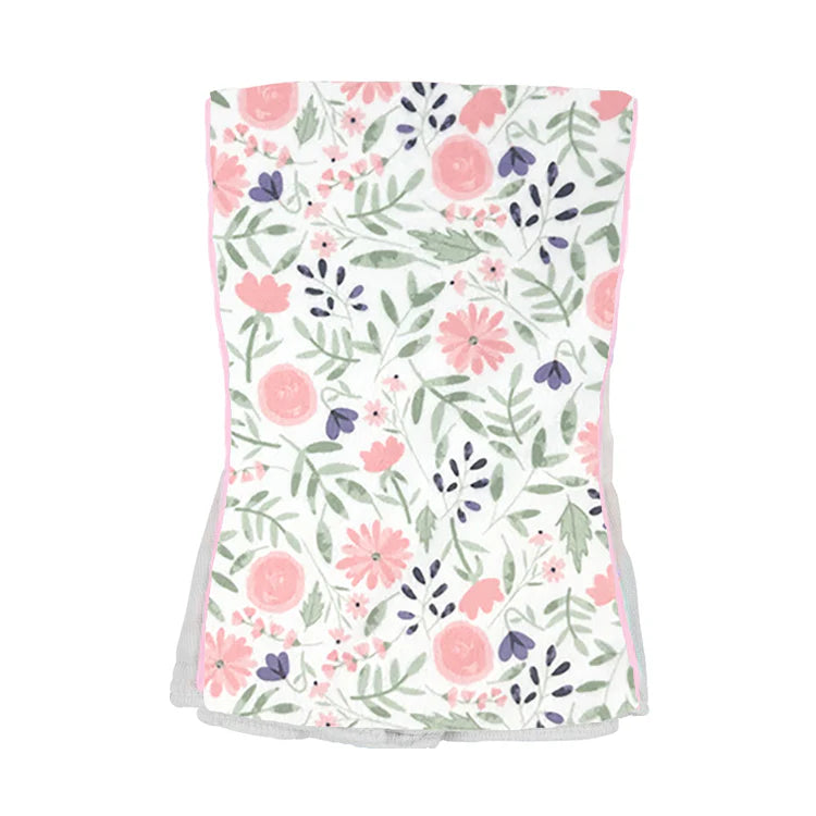 Watercolor Floral Baby Burp Cloths - Soft & Absorbent for Newborns - Perfect for Feeding, Spit-Up & Messy Moments