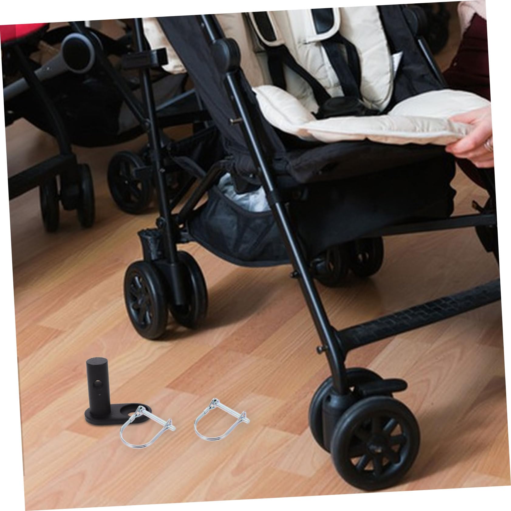 HEMOTON Stroller Bike Trailer Hitch Connector - Universal Cycling Adapter Coupler for Bikes & Strollers - Secure Tow Hook for Child Trailers, Cargo Carriers & Bike Accessories - Perfect for Family Rides, Commuting & Outdoor Adventures