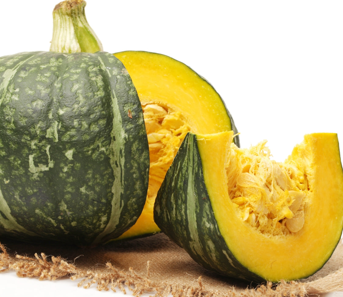 Organic Kabocha Squash - Japanese Pumpkin - Sweet & Nutritious - Perfect for Roasting, Soups, and Healthy Recipes
