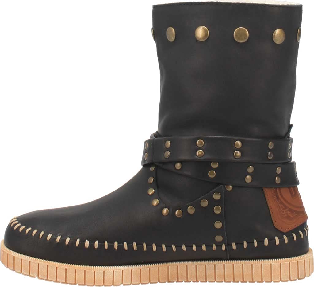 Dingo Women's Malibu Studded Round Toe Pull On Casual Ankle Boots - Blue | Comfortable Slip On Booties for Everyday Wear, Work & Date Night