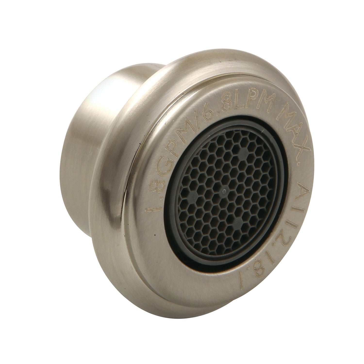 Cal Green G18KSSA3788 1.8 GPM Neoperl Female Aerator in Brushed Nickel - Perfect for Kitchen & Bathroom Faucets, Water-Saving Solution