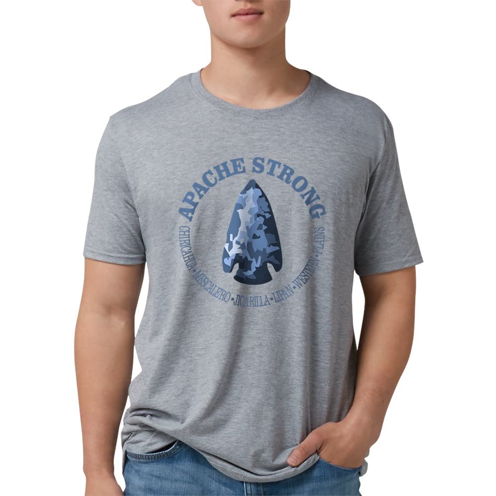 Apache Strong T Men's Deluxe Tri-Blend T-Shirt - Soft Vintage Style Tee for Casual Wear, Gym & Everyday Comfort | CafePress