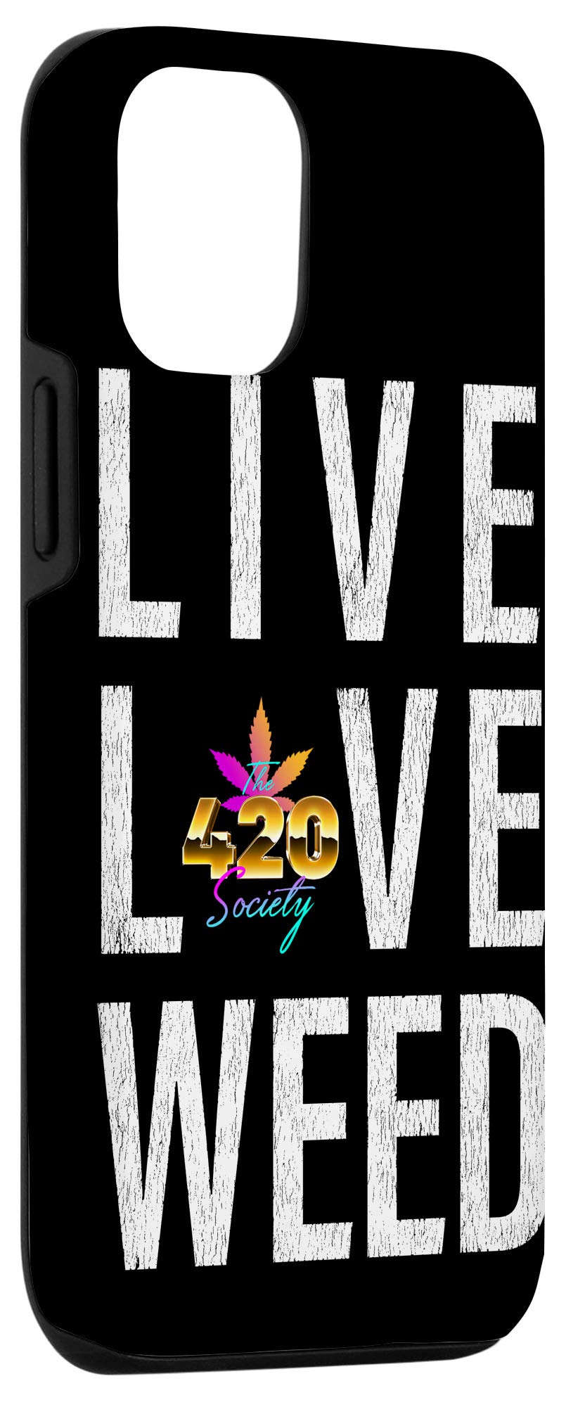 iPhone 12/12 Pro Phone Case - Weed & Cannabis Lover Design - Perfect Stoner Gift for 420 Society - Ideal for Music Festivals & Relaxation