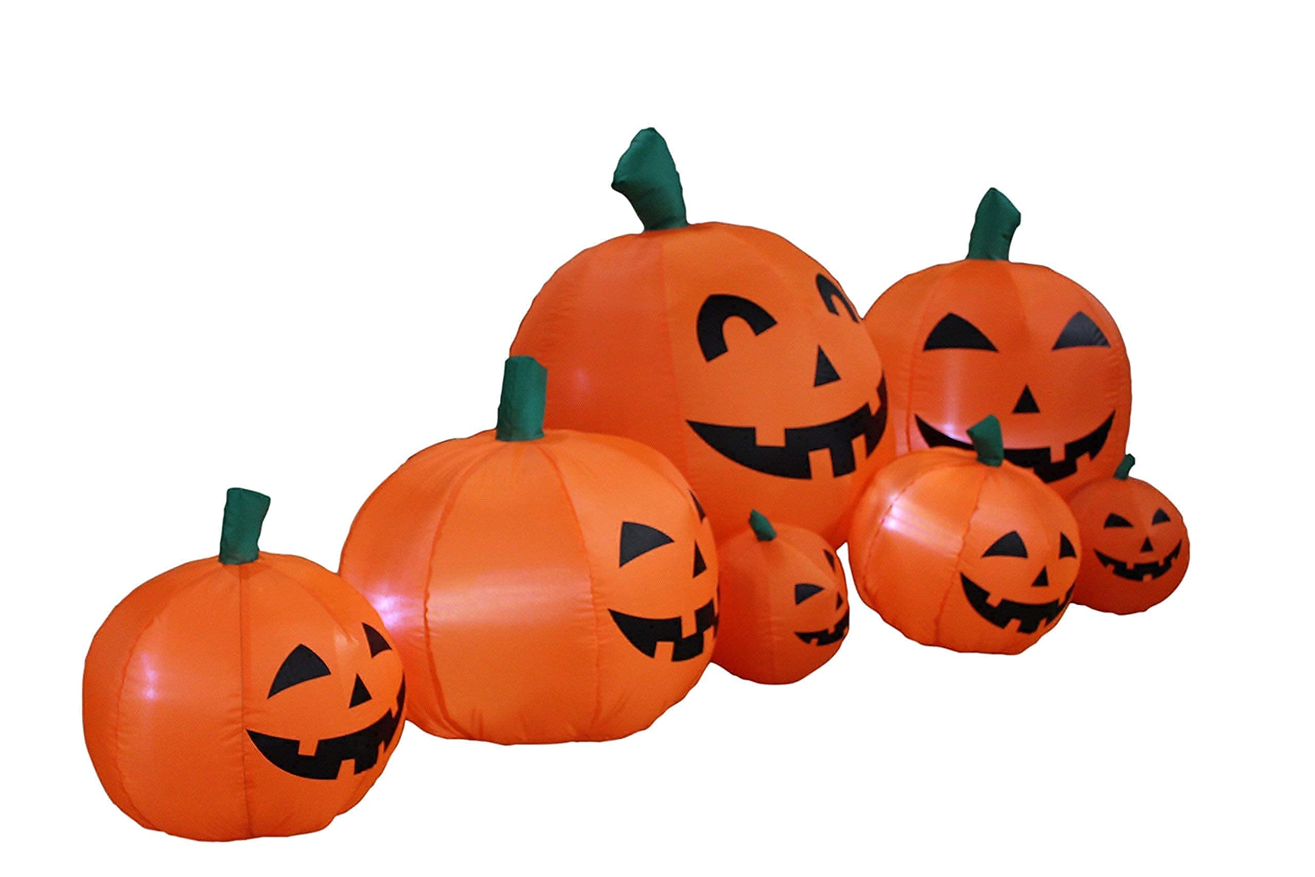 Halloween Party Decorations Bundle - 6ft Inflatable Monster Hand with Eyeball & 7.5ft LED Inflatable Pumpkin Patch for Indoor Outdoor Decor | Spooky Yard Haunt, Halloween Party Supplies, Trick or Treat Display