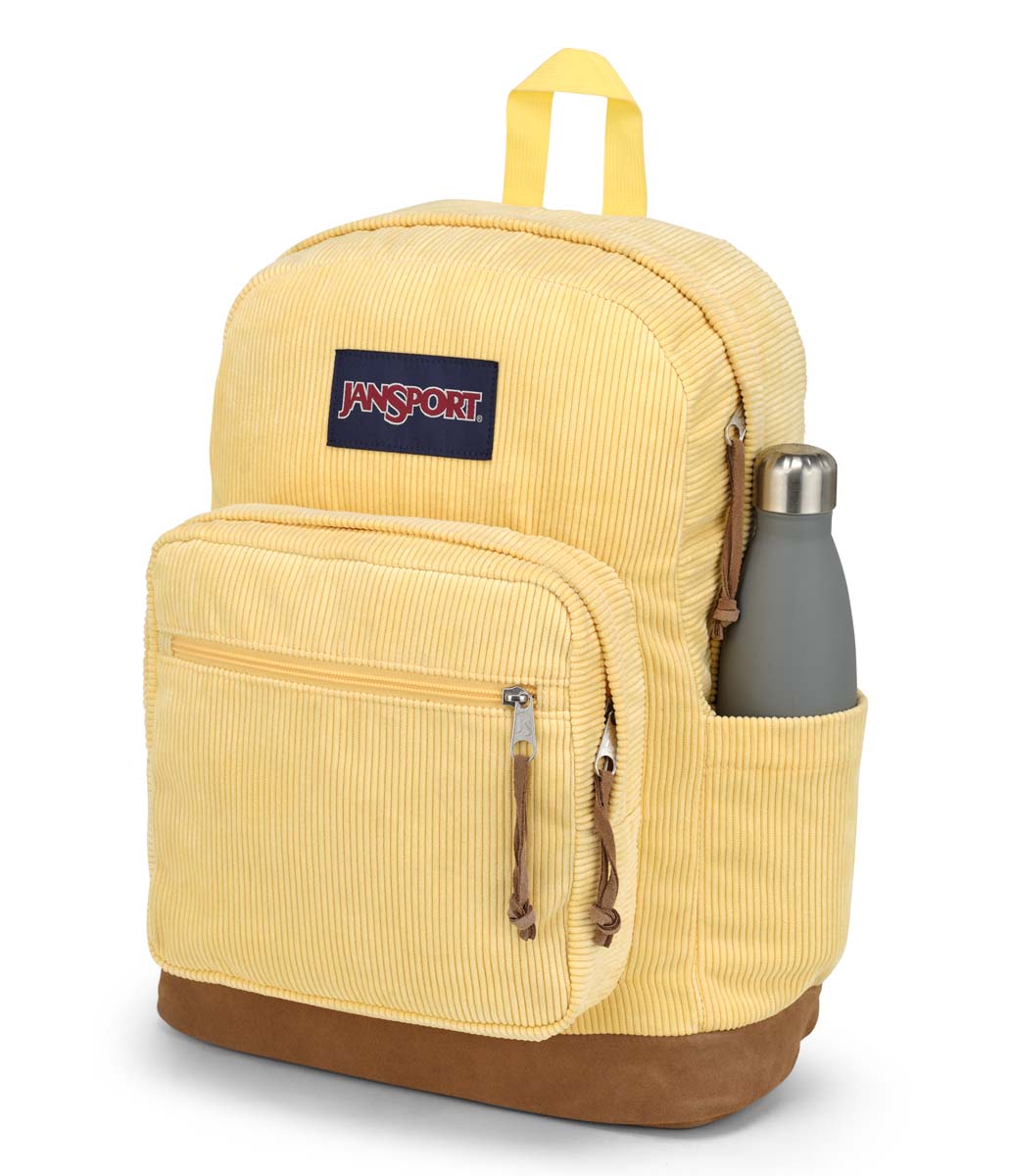 JanSport Right Pack Expressions Backpack - Sun Shimmer Corduroy Fabric | Durable School & College Backpack for Students, Travel & Everyday Use