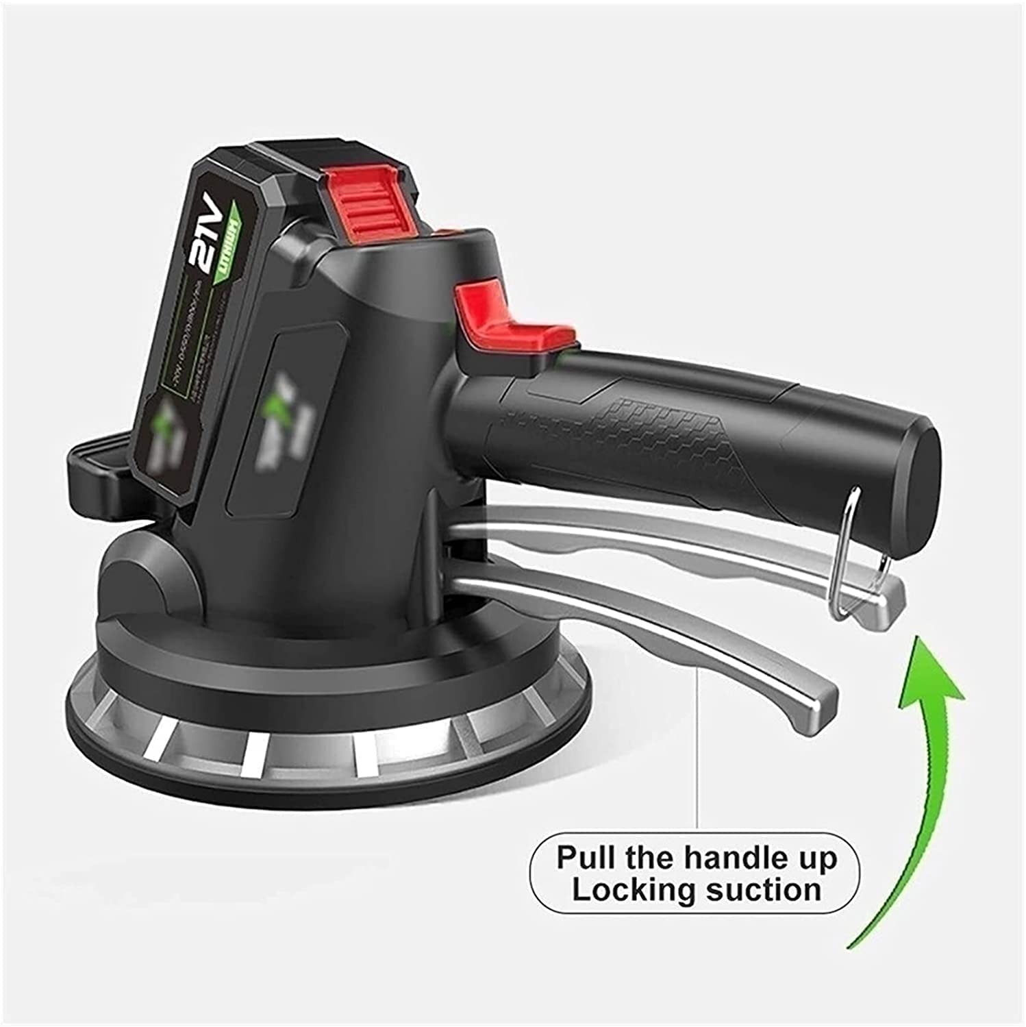 Electric Tile Leveling Machine - Portable Ceramic Tile Laying Tool with Lithium Battery (1 or 2 Batteries) for DIY Home Renovation & Professional Floor Installation