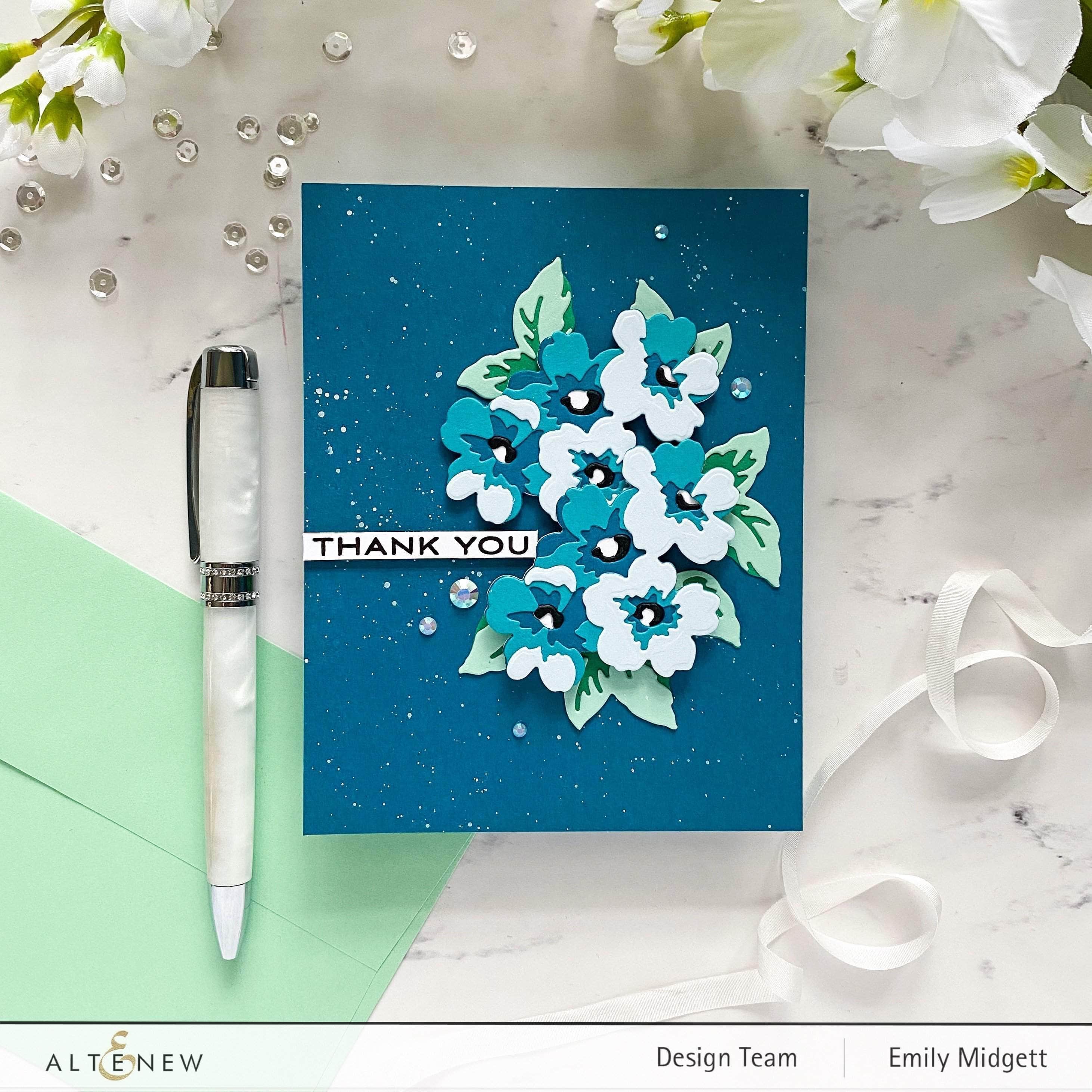 Mini Flower Cluster Layering Die Set for Card Making, Scrapbooking & DIY Crafts - Perfect for Handmade Greeting Cards, Invitations & Paper Crafts