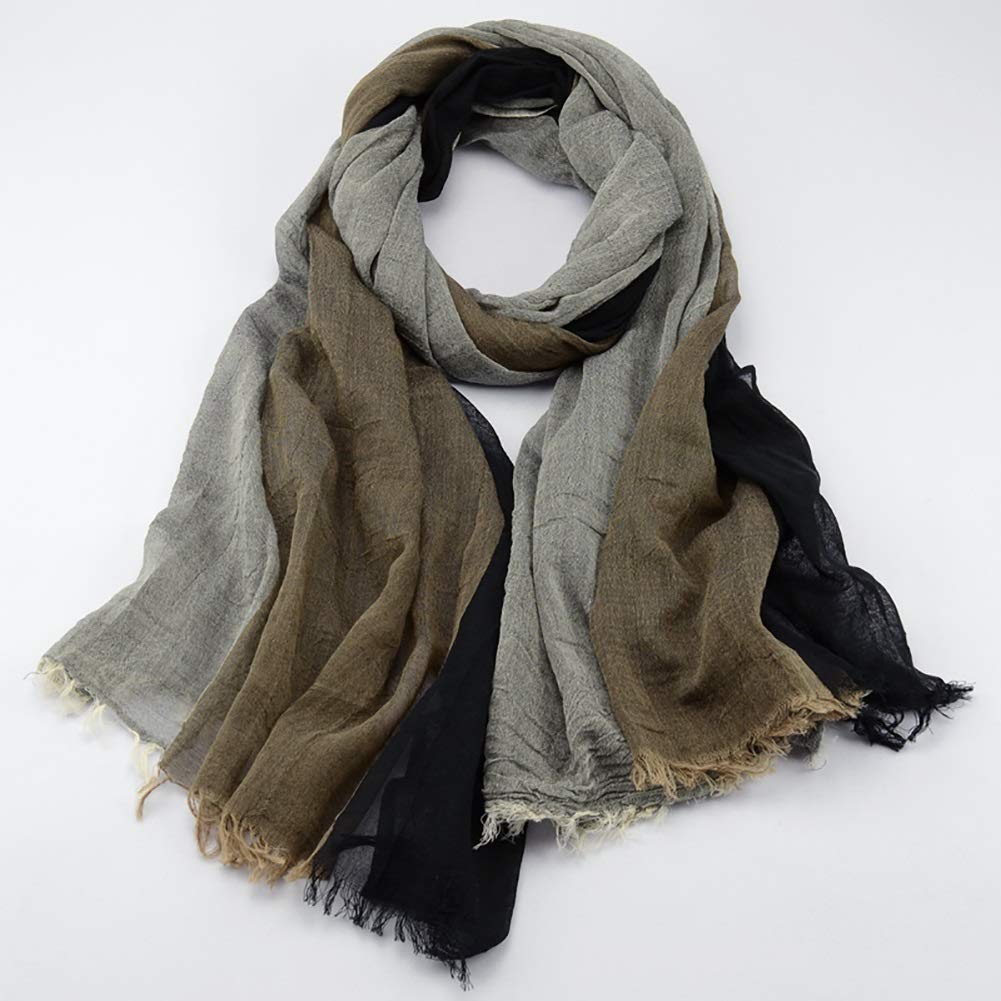 Men's Winter Tassel Scarf - Soft Warm Lightweight Shawl for Fall & Winter - Fashionable Wrap Scarf in Classic Colors - Perfect for Outdoor Activities & Cold Weather Protection