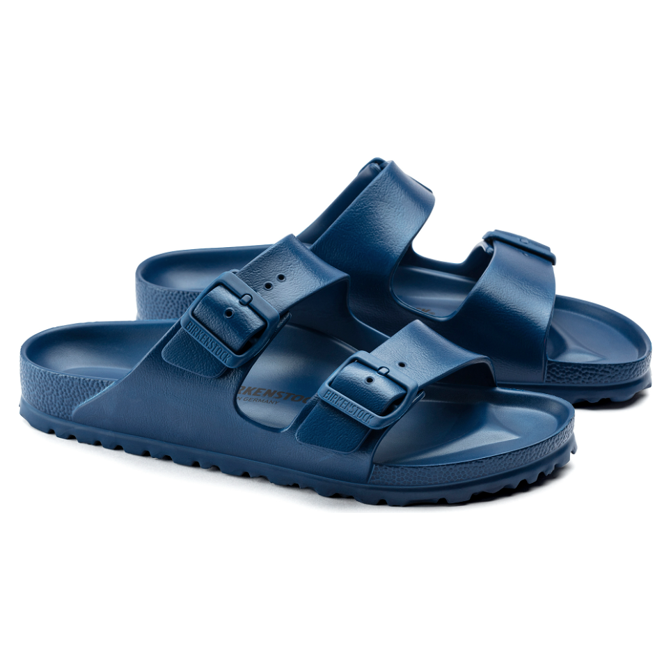 Birkenstock Arizona Essentials EVA Sandal for Women & Men - Comfortable Navy Blue Slip-On Sandals for Beach, Pool, and Summer Outdoor Activities