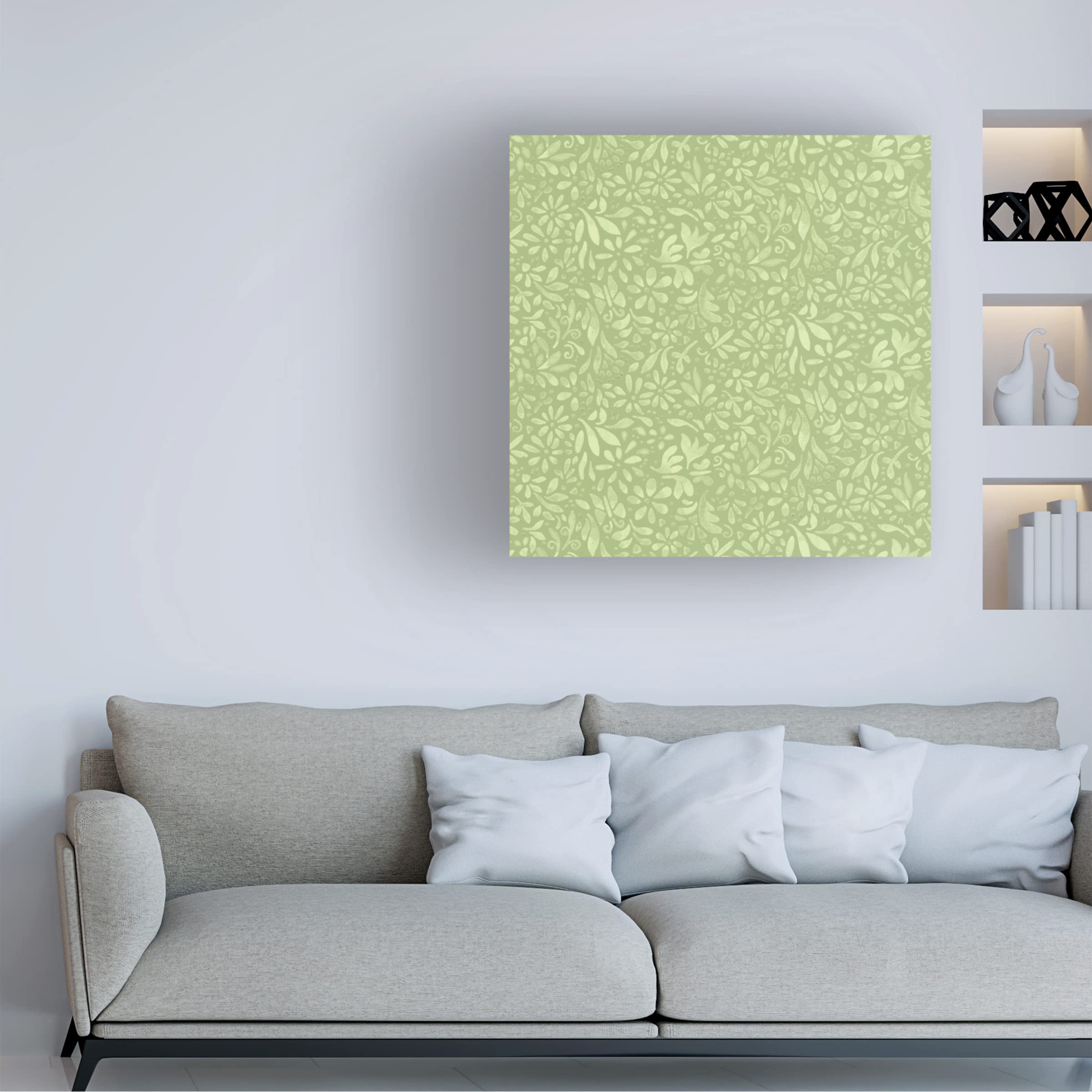 Yachal Design Tropical Blossoms 400 Canvas Art Print - Vibrant Floral Wall Decor for Living Room, Bedroom & Office - Premium Trademark Fine Art Collection