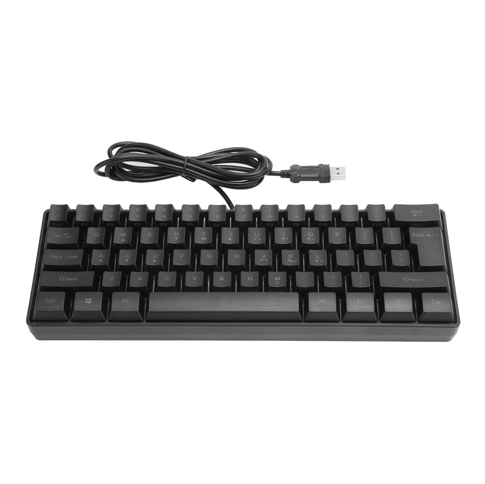 Zinhsq RGB 61-Key Gaming Keyboard and Mouse Combo - USB Wired LED Backlit Rainbow Mechanical Keyboard with Ergonomic Mouse for PC, Laptop, PS4 - Perfect for Gaming, Office Work, and Streaming