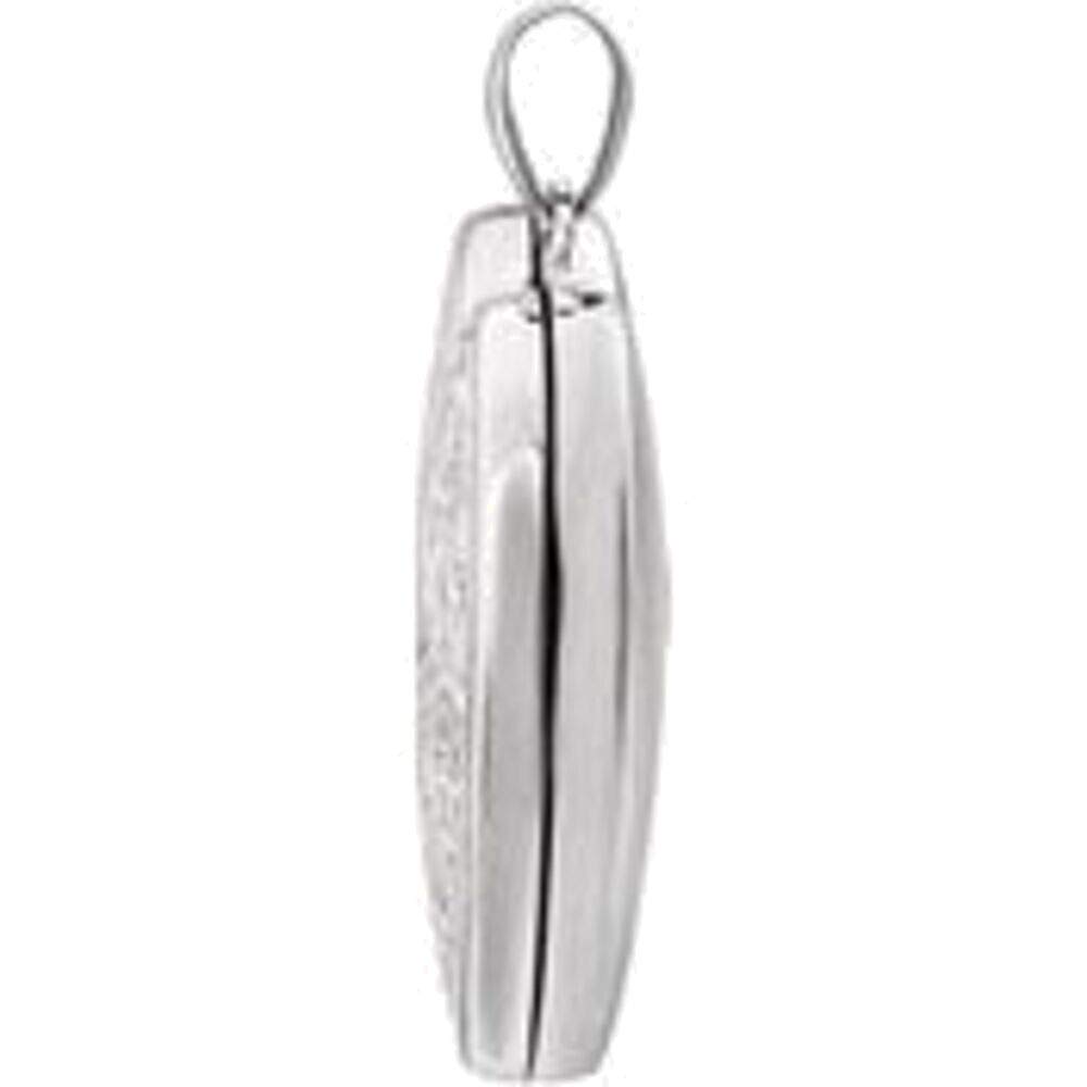 14kt White Gold Heart Locket Necklace - Perfect Gift for Her