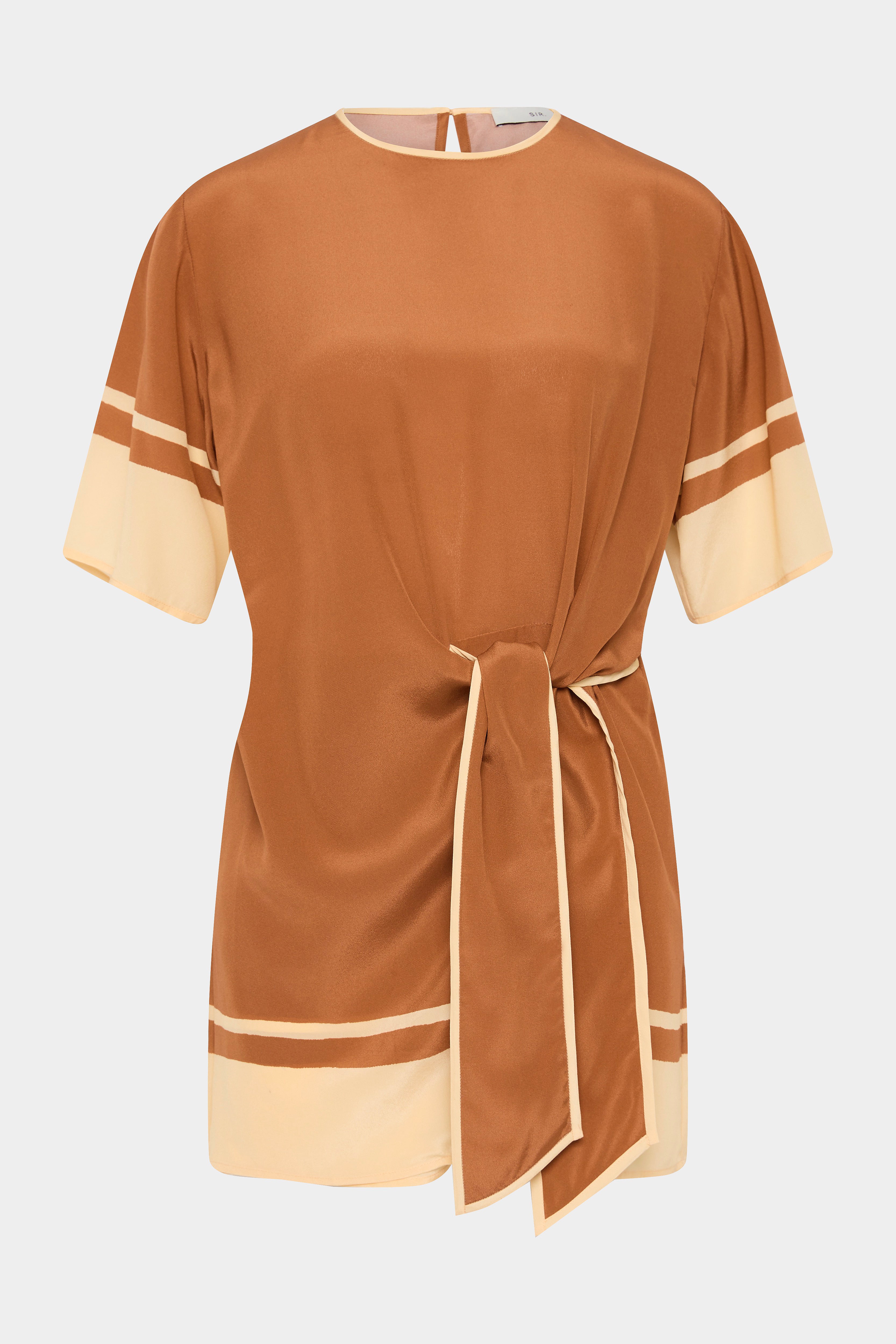 Soma Mini Dress in Rust Color - Flowy Summer Dress for Women, Perfect for Beach, Vacation & Casual Outings