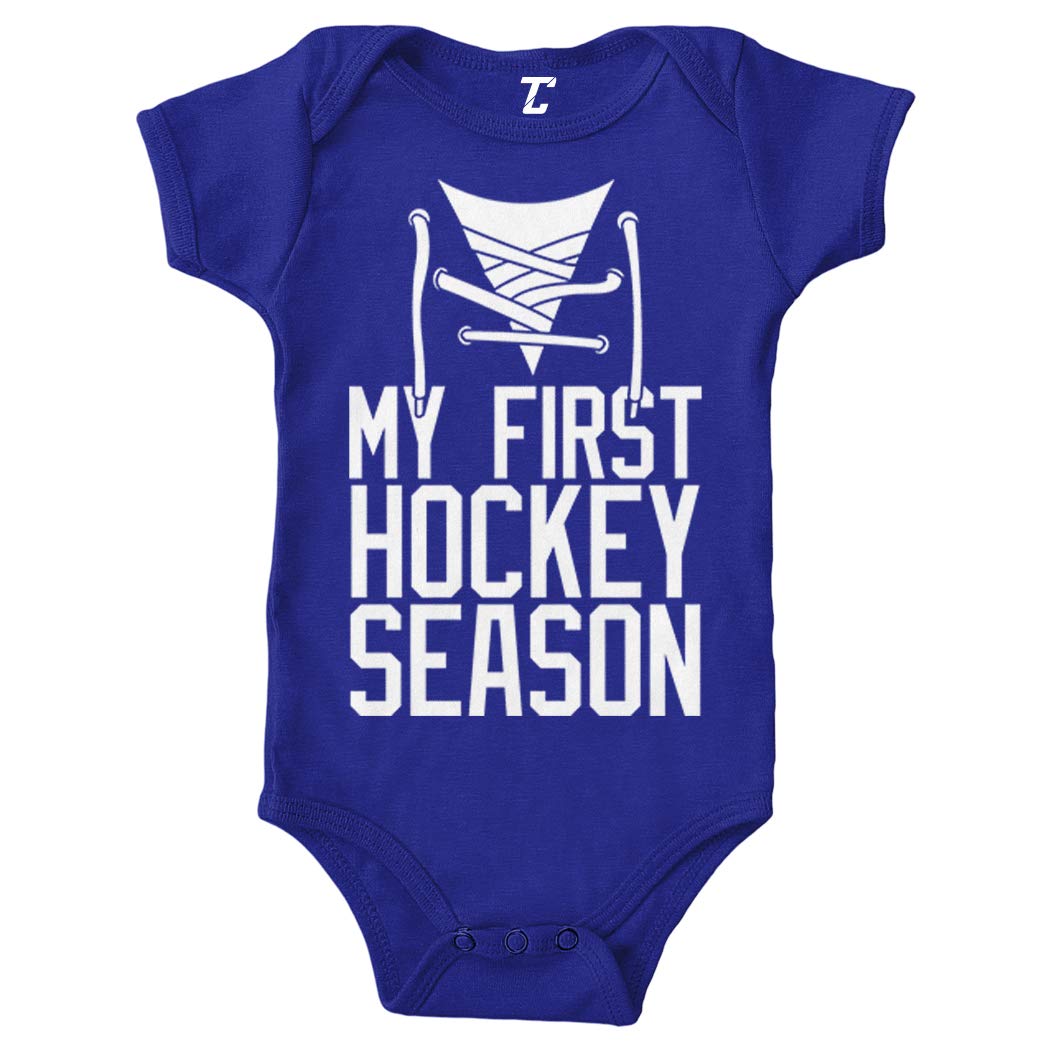 My First Hockey Season - Adorable Baby Bodysuit for Sports Fans | Perfect for Game Day, Baby Showers & Sports-Themed Photoshoots