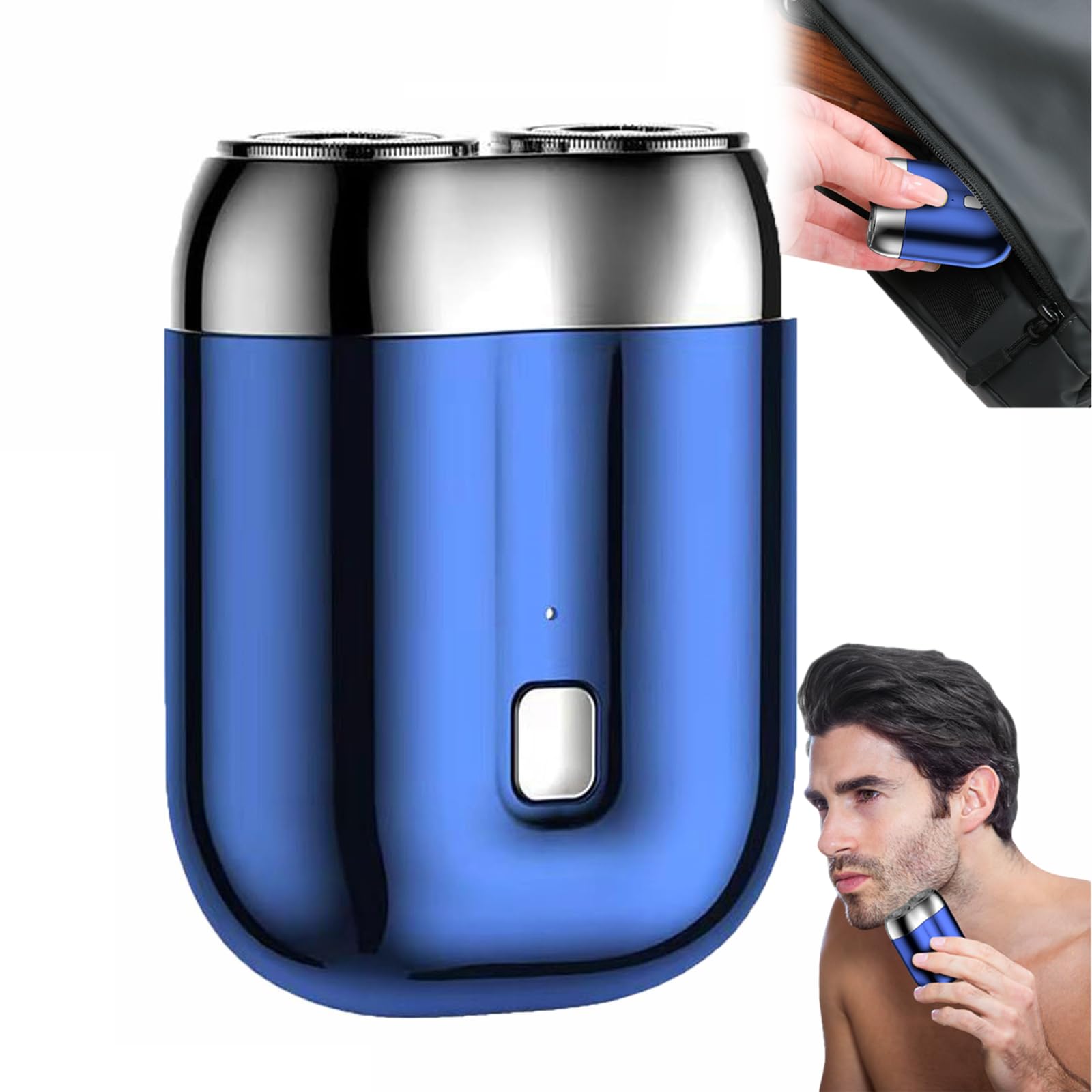 Timeatea Electric Razor for Men - Rechargeable Waterproof Dual Head Shaver with Mini Design - Perfect for Travel, Gym & Daily Grooming - Jacoba/Jacooba/Jocoba Shaver Alternative
