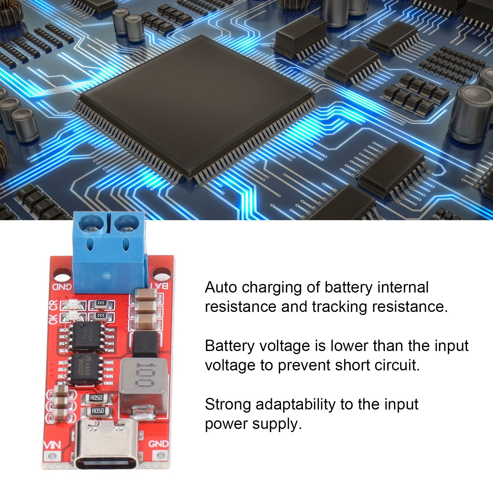 ANKROYU 4A Input 2.2A Output Step Up Boost Charging Board Module for DIY Battery Charger - Perfect for Solar Power Systems, Portable Chargers & Electronic Projects