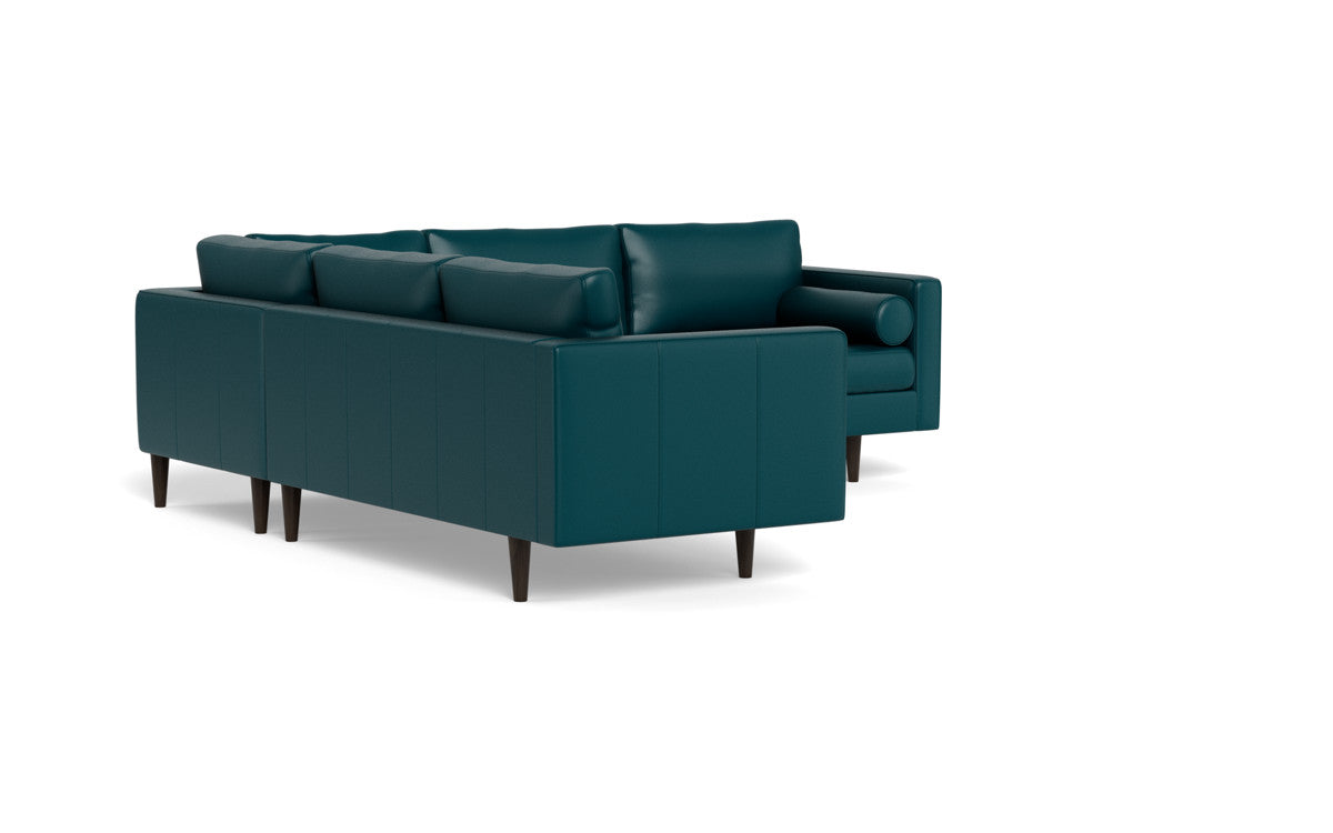 Ladybird 103 Genuine Leather Corner Sectional Sofa - Modern L-Shaped Couch for Living Room, Lounge & Home Theater Comfort