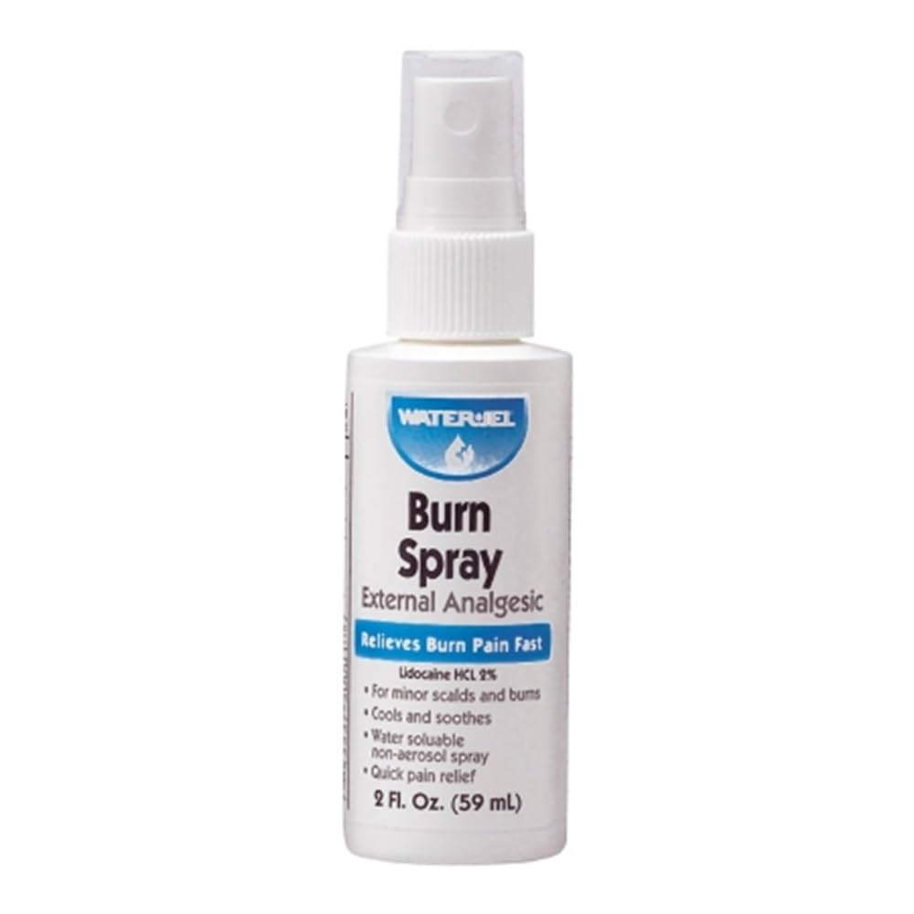 Burn Spray - Antiseptic First Aid Burn Reliever Pump Spray (2 Oz) for Minor Burns, Cuts & Scrapes - Perfect for Home, Kitchen & Camping Emergencies