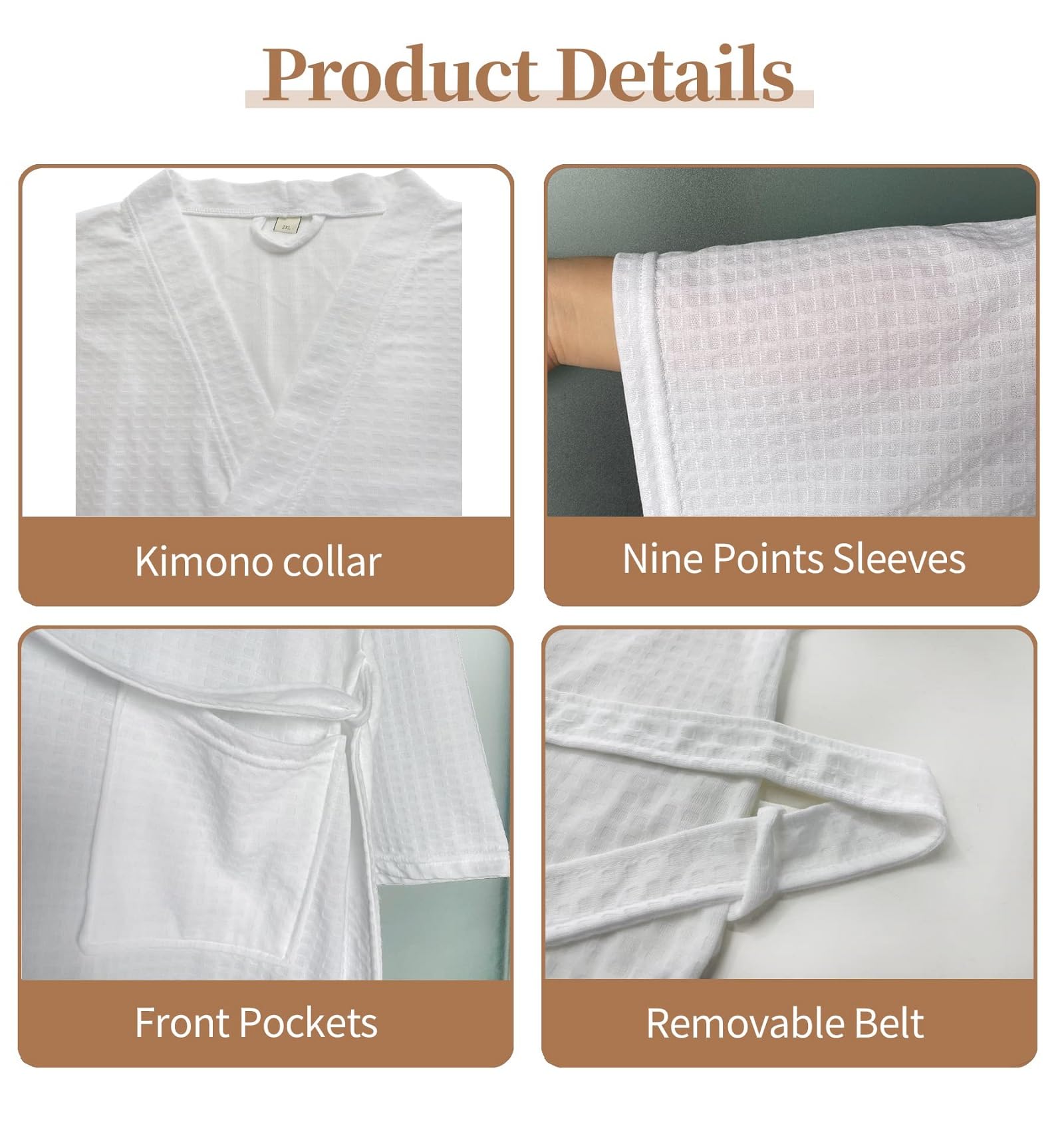 Men's Lightweight Summer Robes - Knee Length Soft Absorbent Bathrobe for Pool, Shower & Lounge Wear - Perfect for Beach, Spa & Home Relaxation