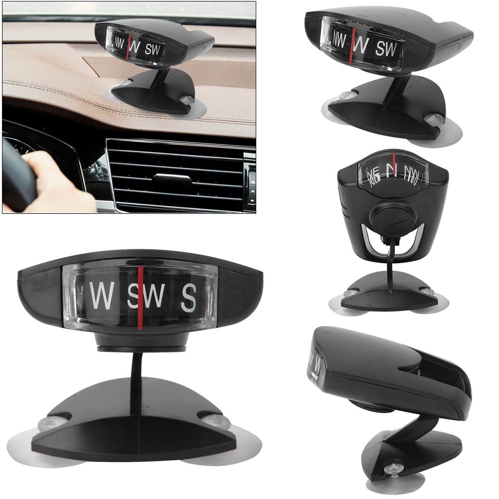 Alomejor Mini Car Compass Navigation Ball with Suction Cups - Dashboard Decor for Cars, Trucks & Boats | Perfect for Road Trips & Marine Navigation