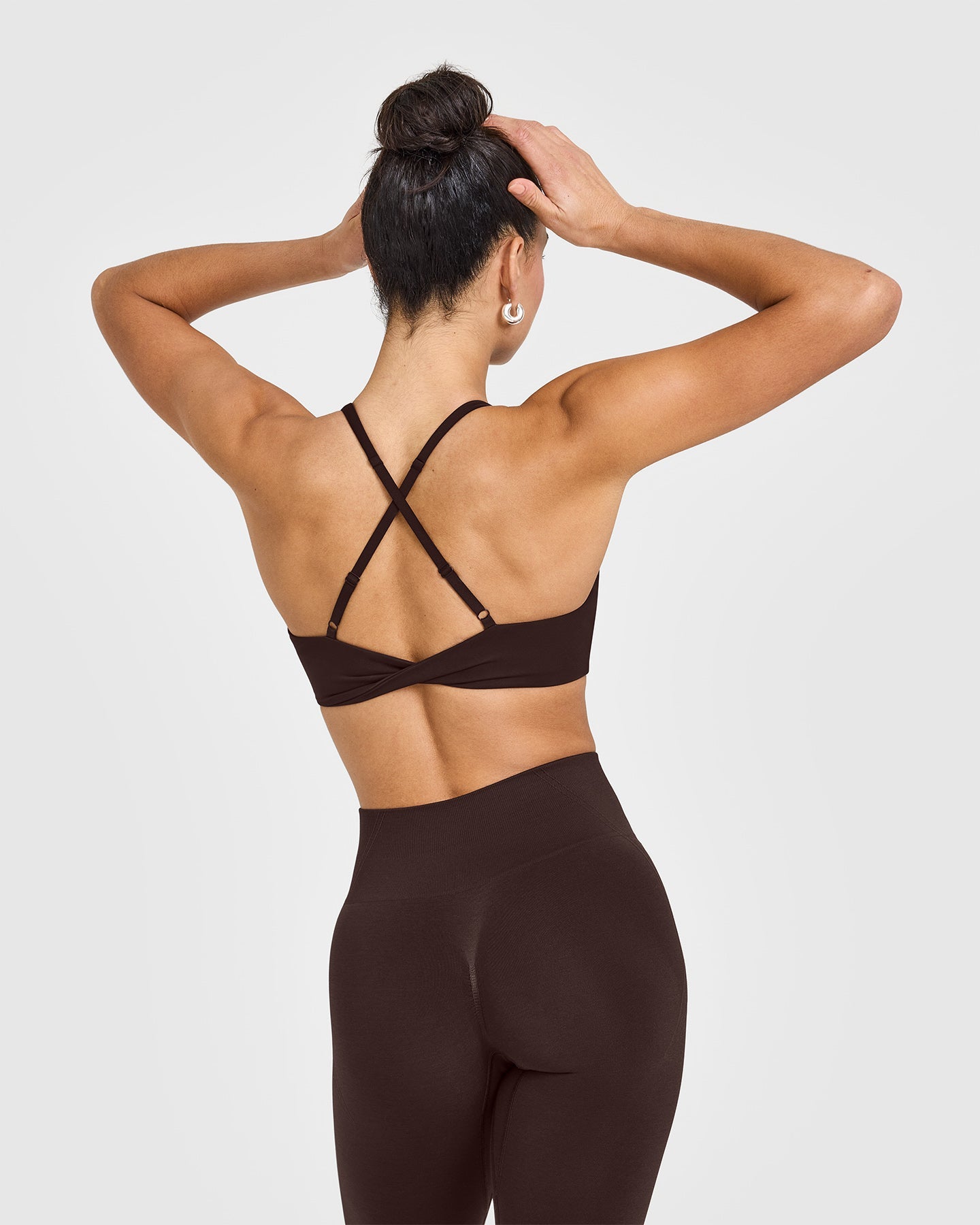 Unified Micro Bralette - 70% Cocoa Color Seamless Comfort Bra for Women | Perfect for Yoga, Lounge & Everyday Wear