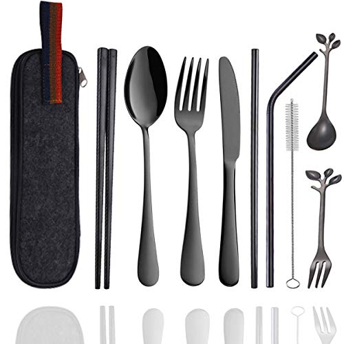 Black Cutlery Set