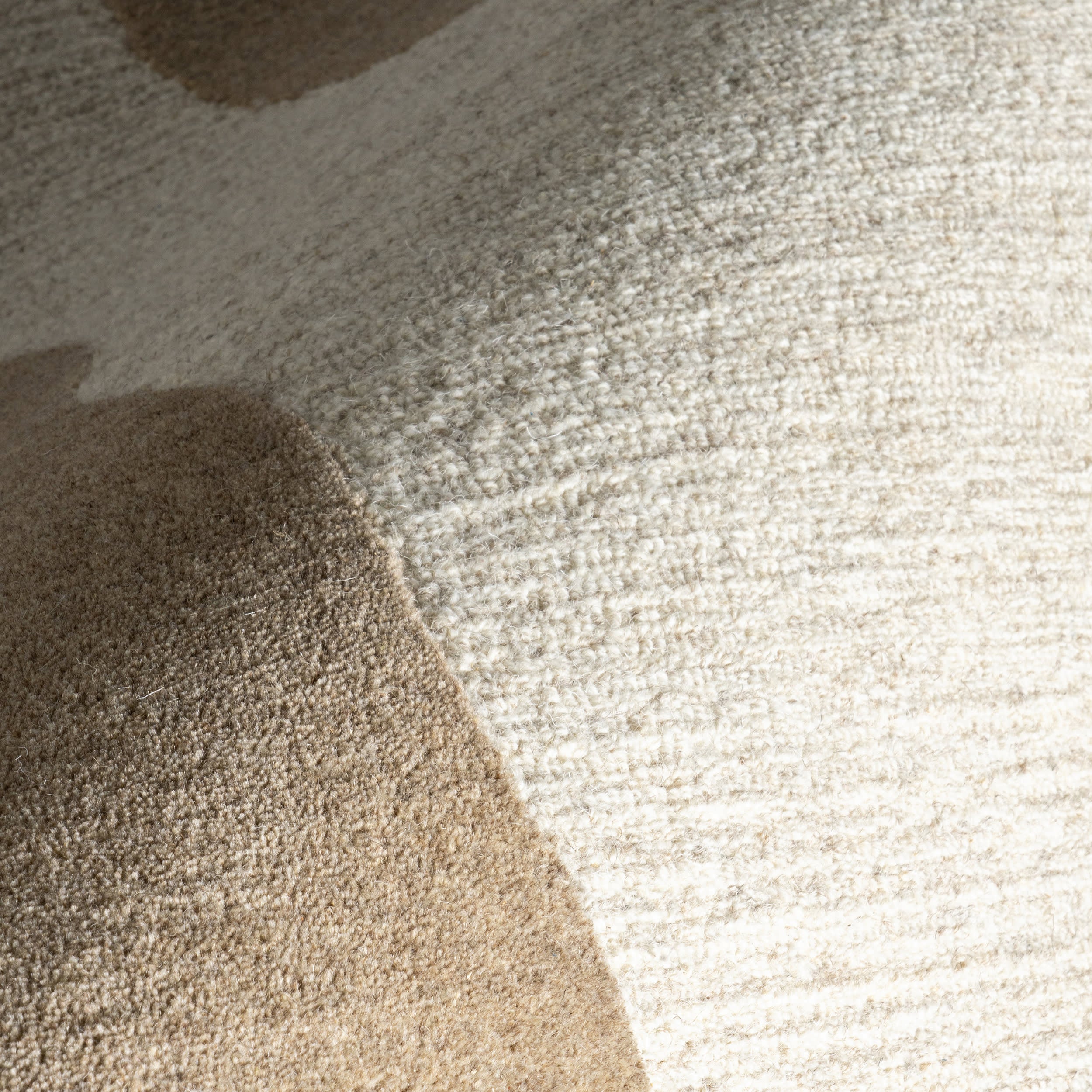 Premium Dolpo Wool Rug - Soft & Durable Beige Handmade Carpet for Living Room, Bedroom & Cozy Home Decor