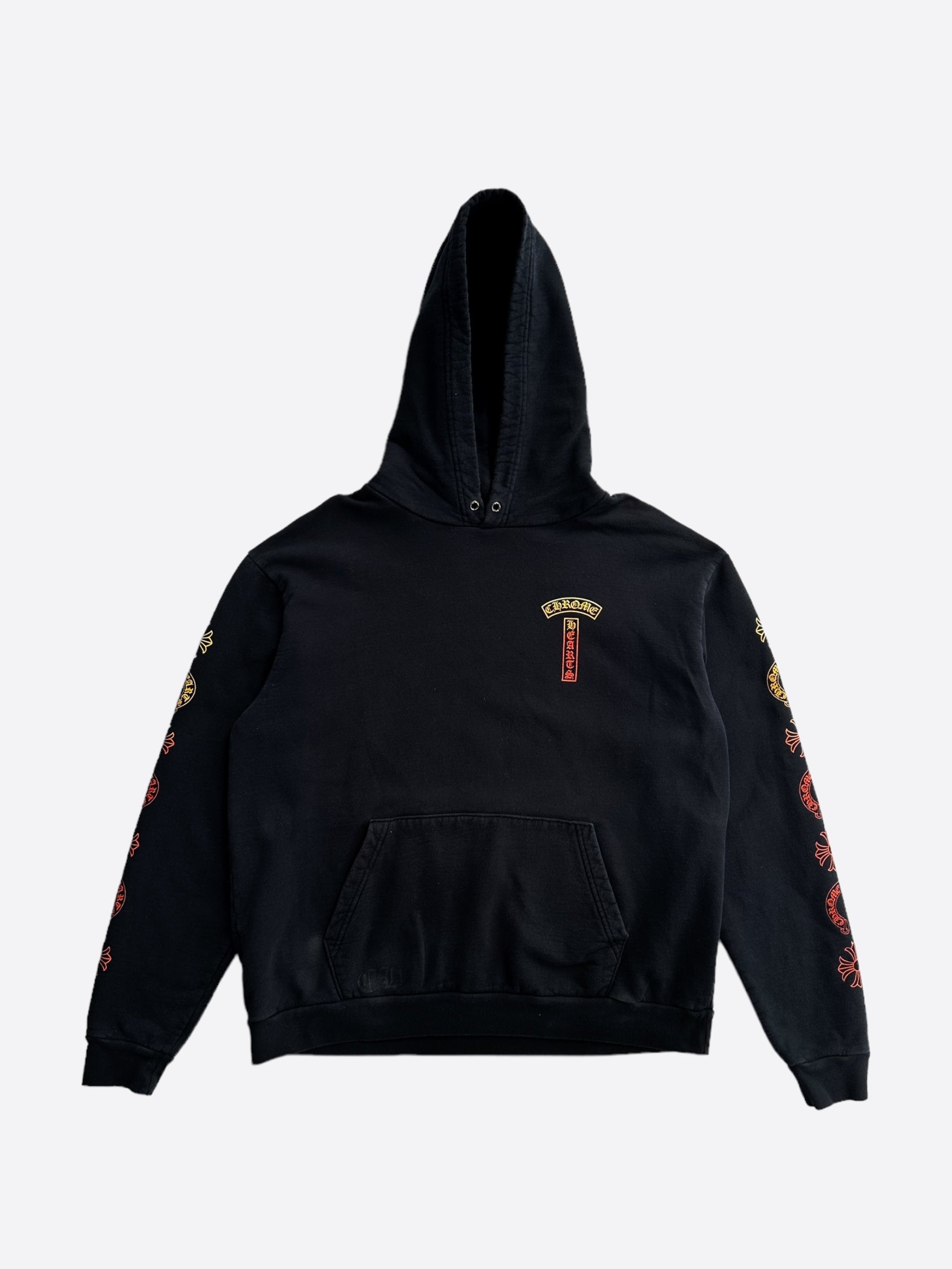 Chrome Hearts Black Sunset Gradient T-Bar Hoodie - Stylish Unisex Pullover for Streetwear & Casual Outfits | Perfect for Daily Wear, Parties & Fashion Events