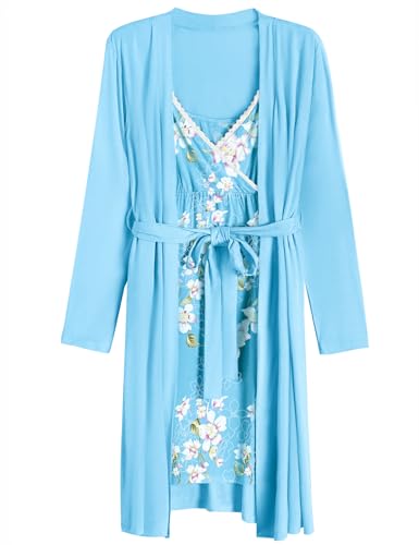 Light Blue Floral Print