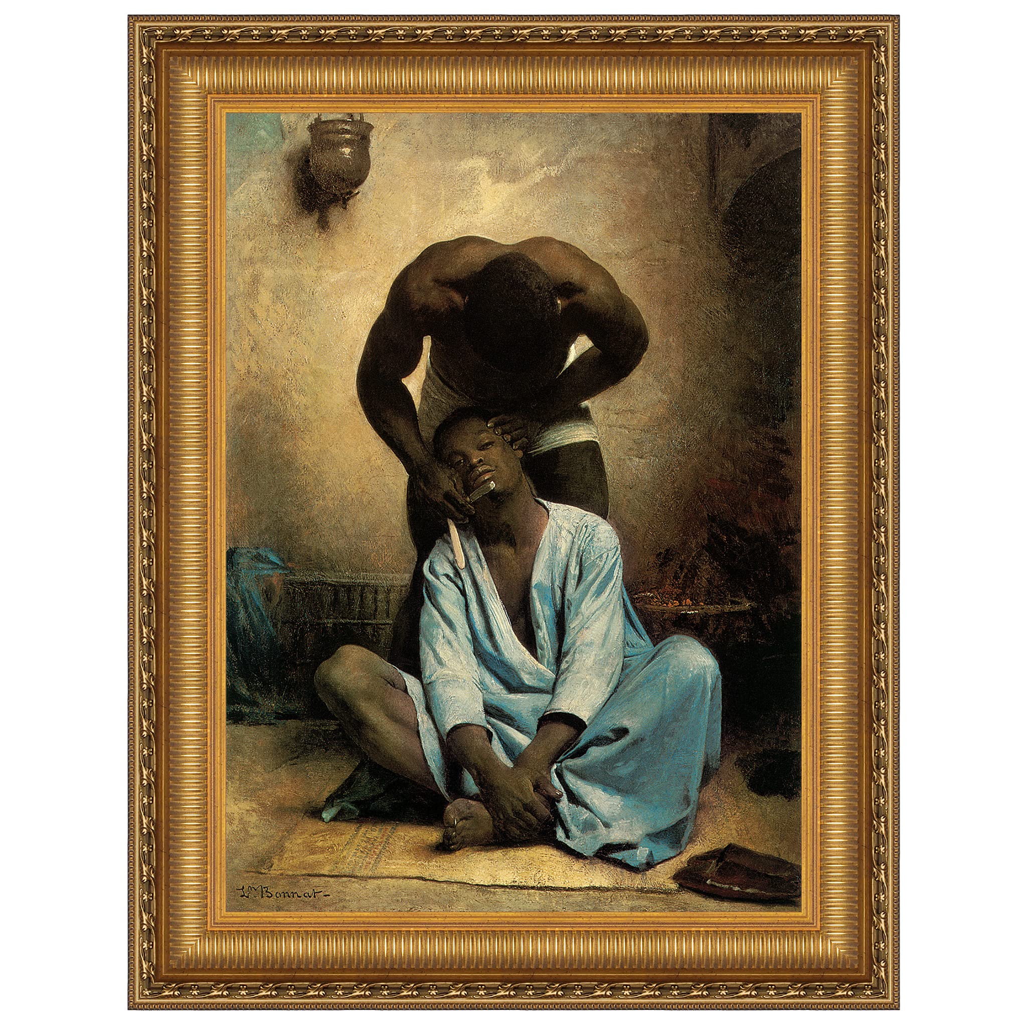 Design Toscano The Barber of Suez 1876 Canvas Replica Painting - Large Wall Art for Living Room, Office & Vintage Decor