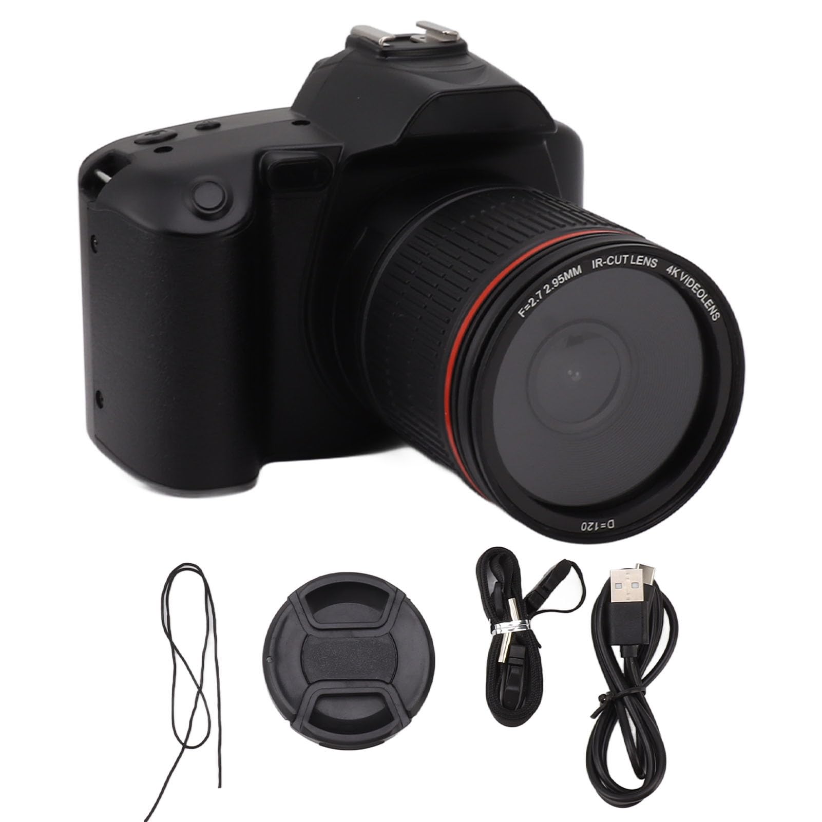 4K 64MP Digital Camera with Night Vision - 16x Zoom HD Camcorder, 3.0