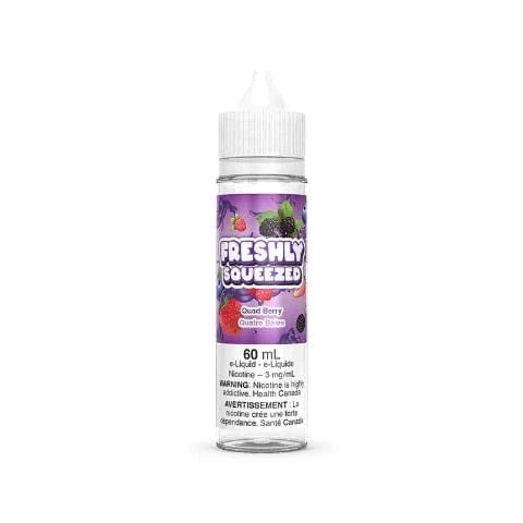 Quad Berry Freshly Squeezed E-Liquid 60mL - Premium Vape Juice for Refillable Pods & Mods | Sweet Mixed Berry Flavor