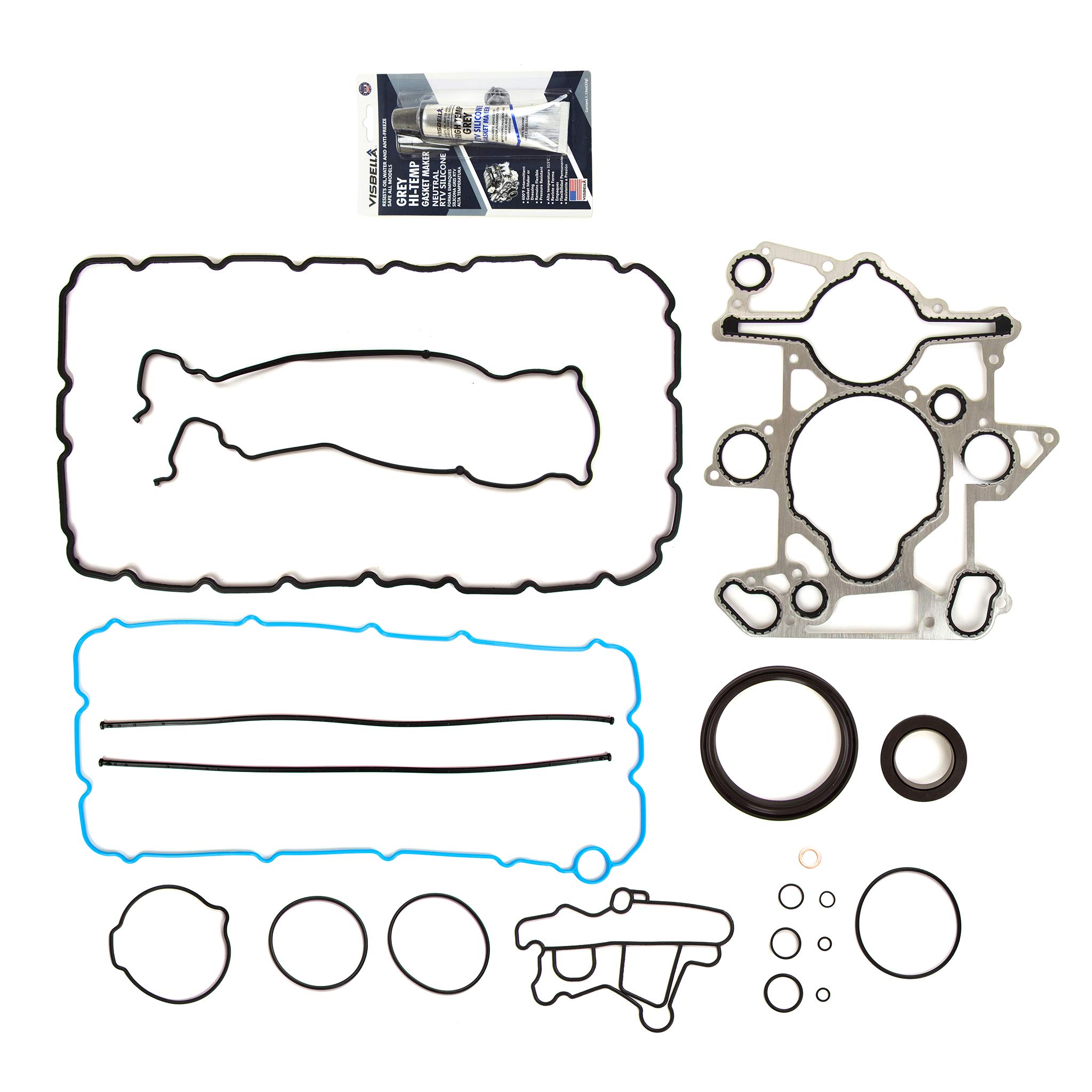 Ford 6.0L Diesel Turbo Full Gasket Set w/ 18mm Dowels - Engine Repair Kit