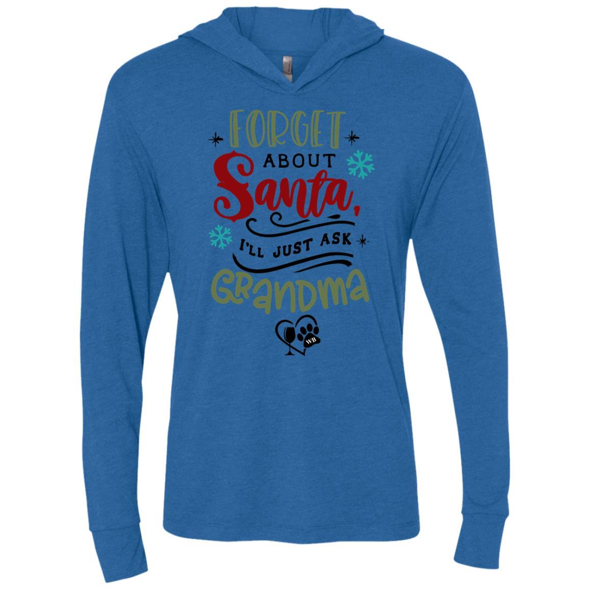 WineyBitches.Co Unisex Tri-Blend Long Sleeve Hooded T-Shirt - Soft & Comfortable for Casual Wear, Lounge & Outdoor Activities
