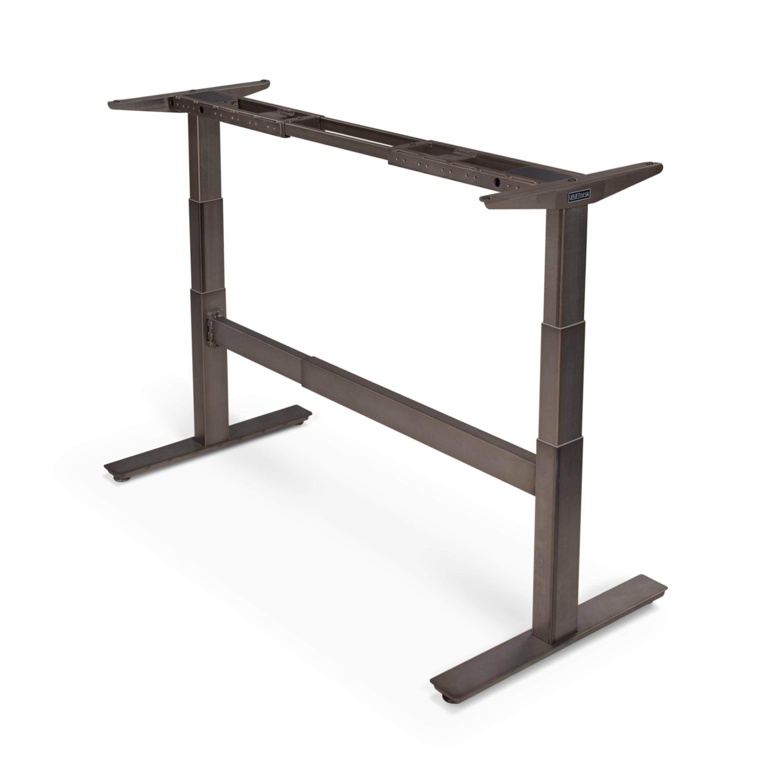 Uplift Desk V2 Commercial 2-Leg T-Frame Height Adjustable Standing Desk Frame - Industrial Style, No Desktop, Advanced Memory Keypad with Free Wire Tray | Perfect for Home Office, Workspace & Ergonomic Setup