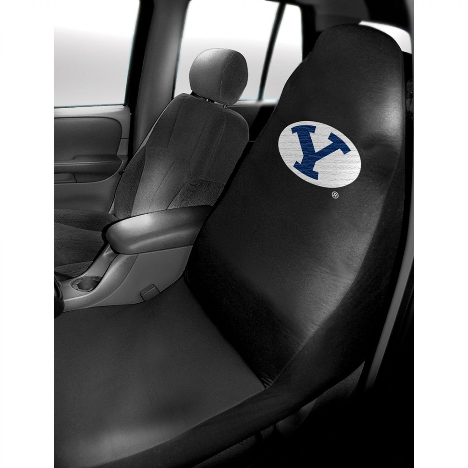 BYU Cougars NCAA Car Seat Cover 21x51 Inches - Durable & Custom Fit for Cars, Trucks, SUVs - Perfect for Game Day, Tailgating & Fan Gear