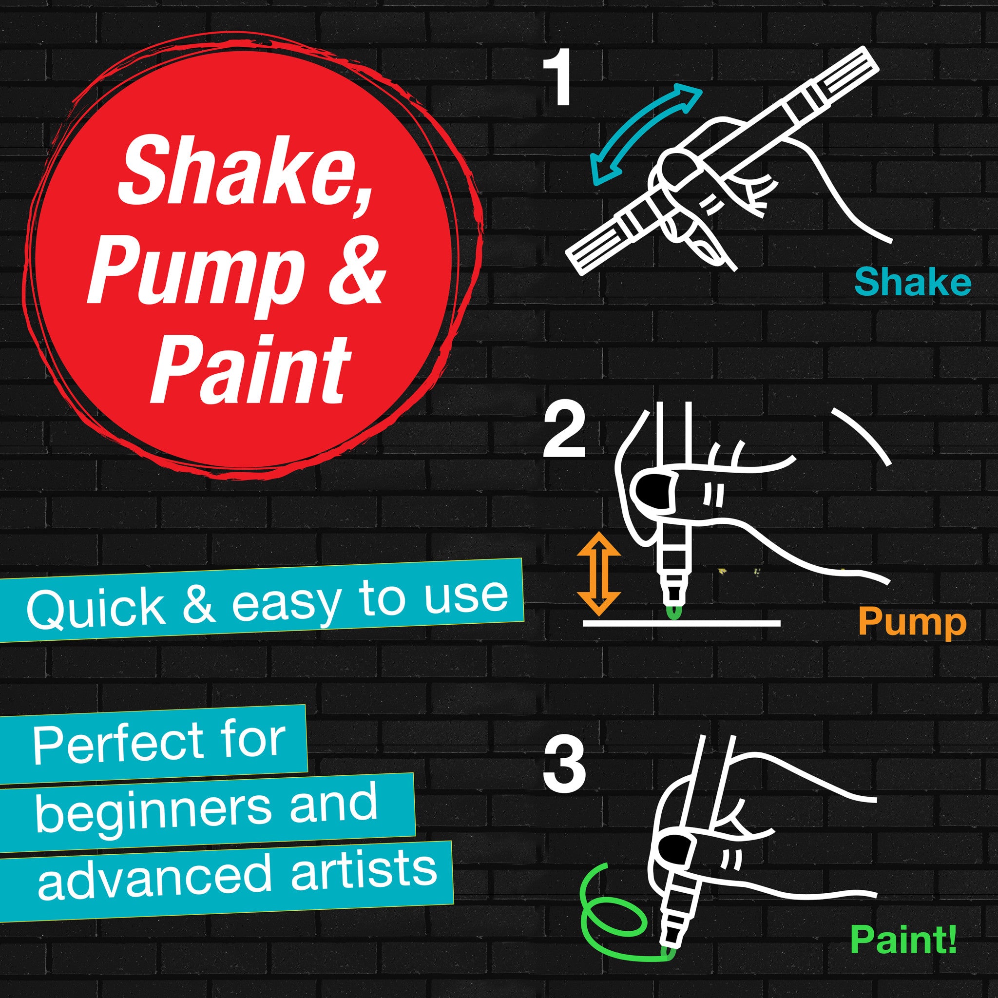 Black Edition Shake & Paint Markers - Set of 2 (Black & White) #285503 - Perfect for DIY Crafts, Art Projects, and Home Decor