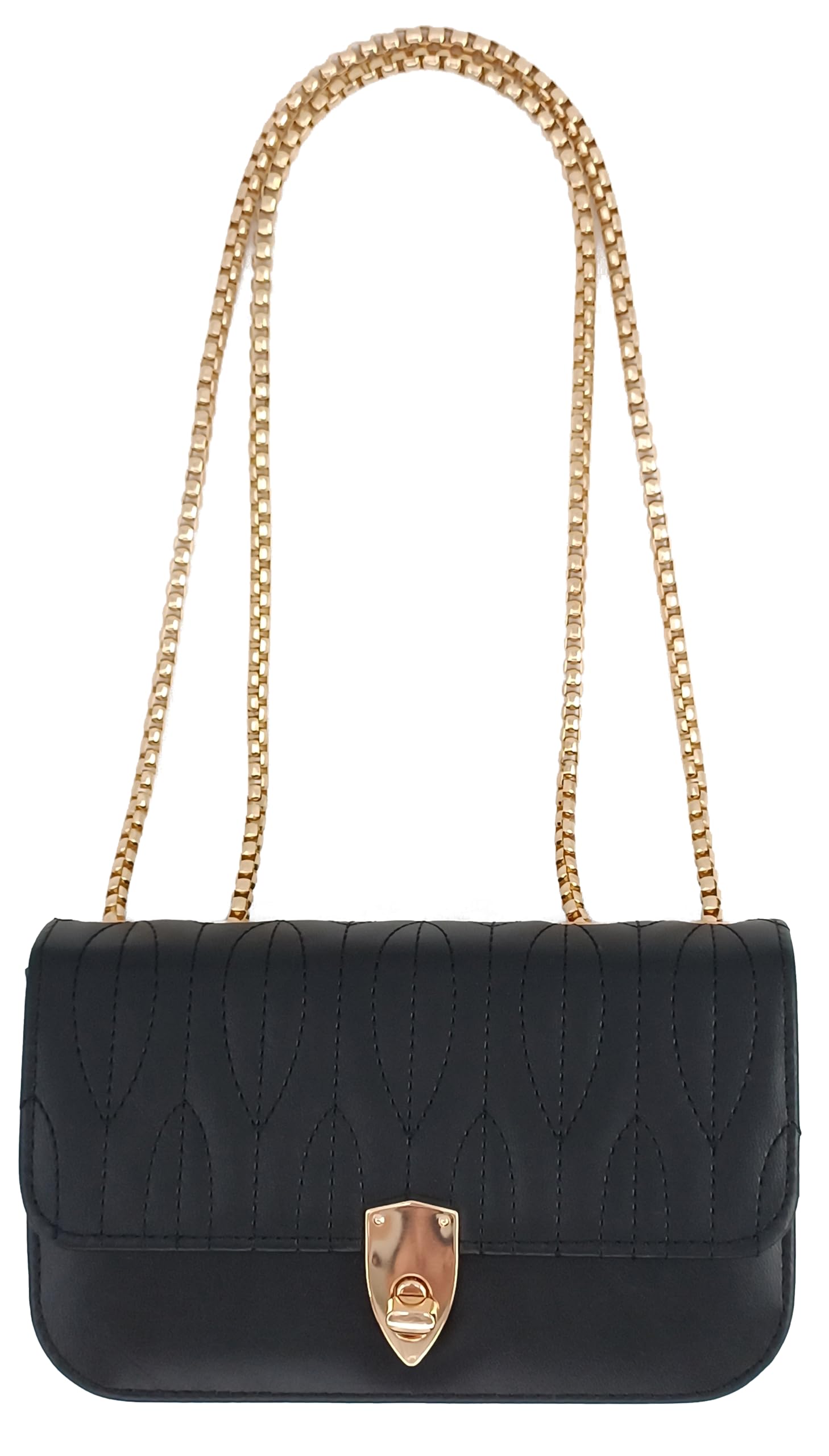 PORT&LOTUS Mini Shoulder Bag for Women - PU Leather Small Crossbody Purse, Little Tote Handbag - Perfect for Everyday Use, Travel, Shopping & Date Night