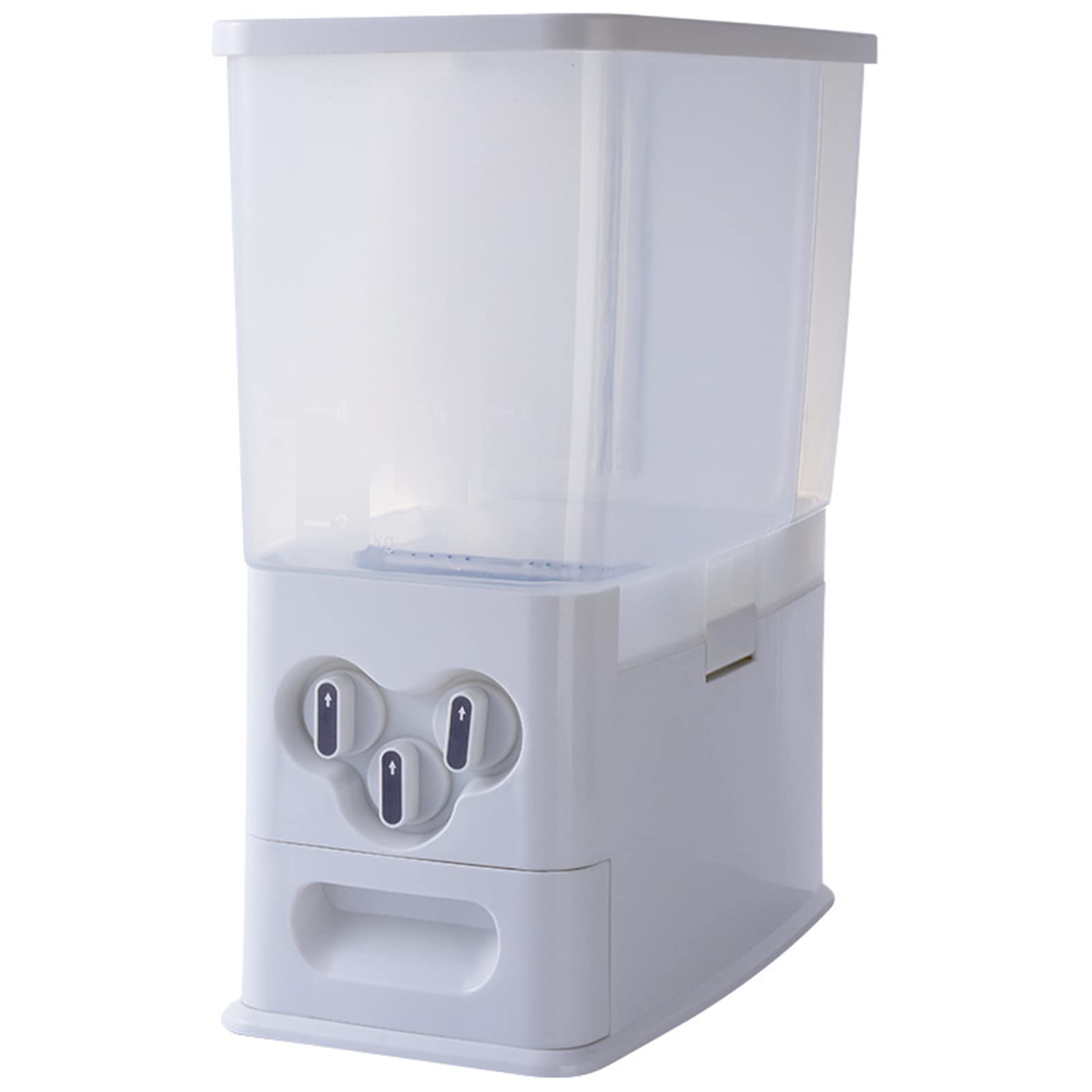 Airtight Food Storage Containers with Lids - 22lbs Rice Dispenser & Grain Storage for Black Rice, Yellow Rice, Beans, Noodles - Kitchen Pantry Organization & Bulk Food Storage Solution