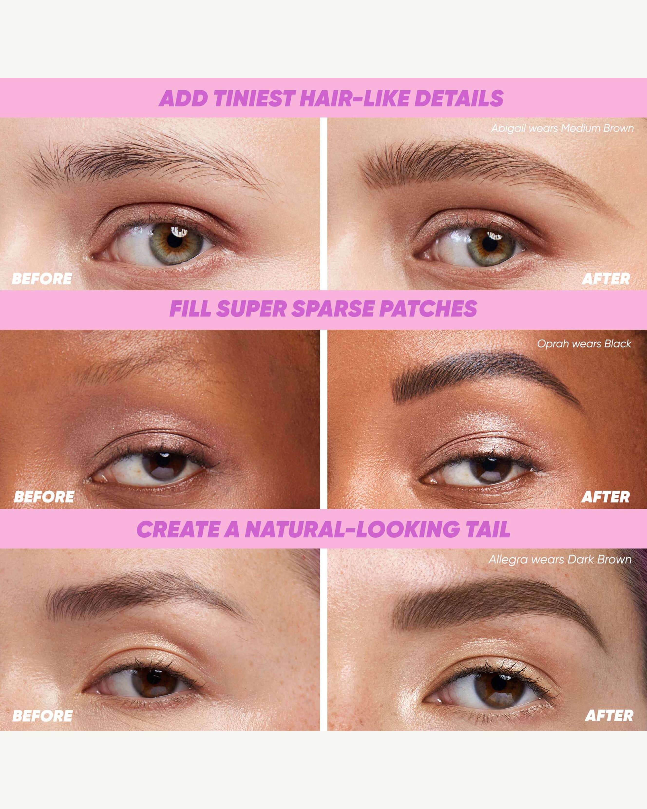 Brow Pop Nano Ultra Fine Detailing Pencil - Precise Eyebrow Pencil for Natural Hair-Like Strokes | Perfect for Everyday Makeup & Professional Brow Styling