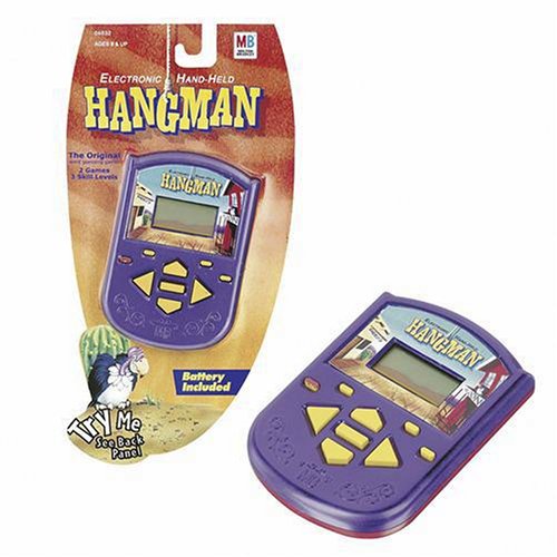 Electric Handheld Hangman Game - Portable & Rechargeable Word Guessing Game for Kids & Adults - Perfect for Travel, Parties & Family Game Nights